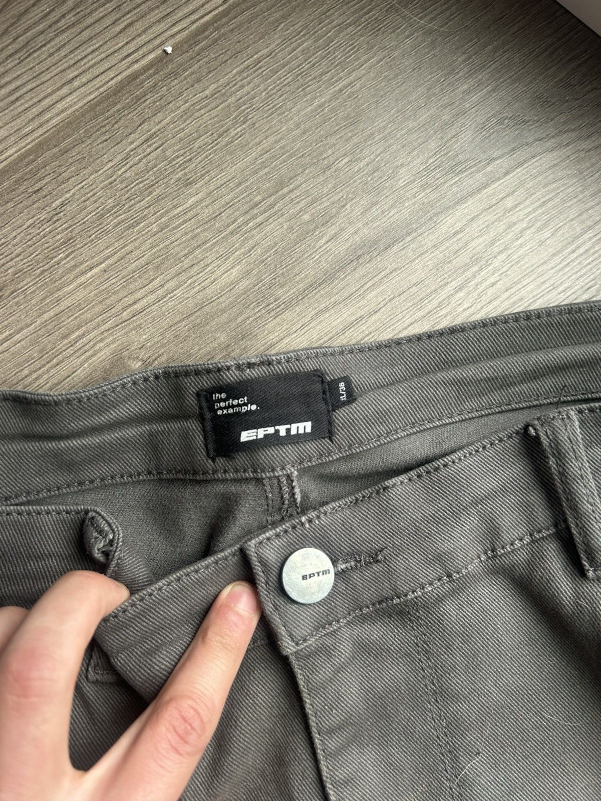 EPTM. × Purple eptm flared jeans Size US 34 / EU 50 - 3 Thumbnail