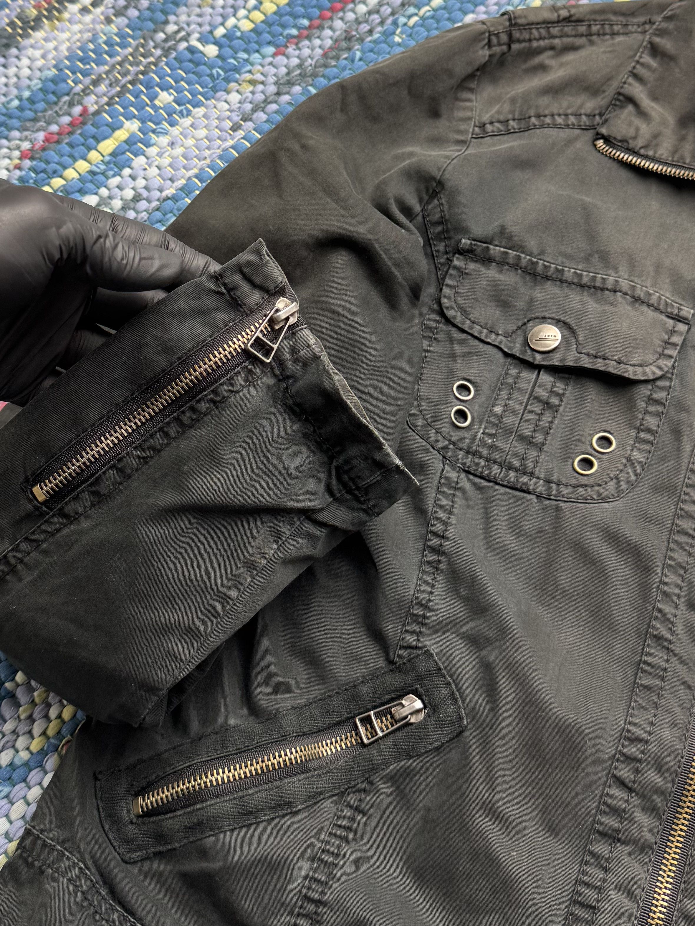 Vintage Vintage Utility Jacket Military Cargo Lightweight Outerwear Size L / US 10 / IT 46 - 3 Thumbnail
