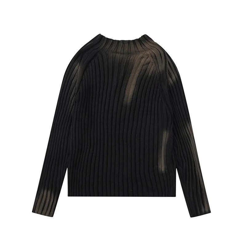 Japanese Brand × Vintage Graffiti Old Slim Fit Knitted Sweater Pullover y2k style Size US XL / EU 56 / 4 - 2 Thumbnail