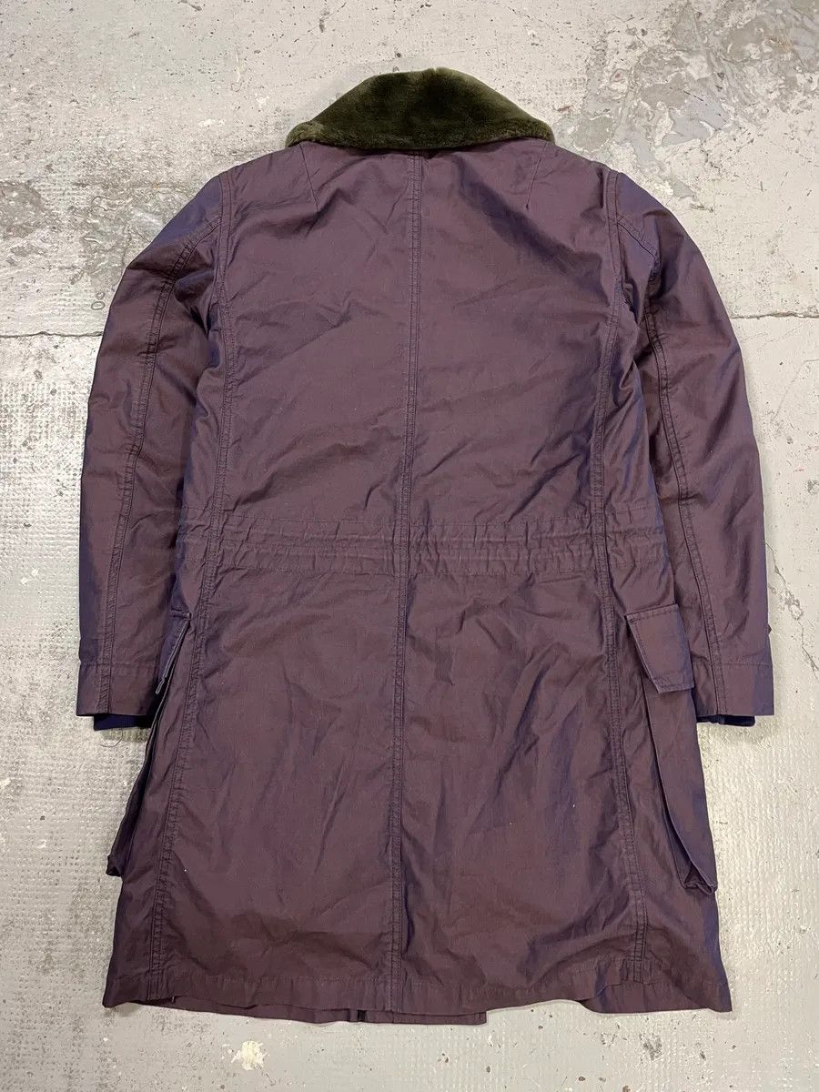 Marc Jacobs 2000s Marc Jacobs Fur Collar Purple Long Cargo Coat Size US M / EU 48-50 / 2 - 7 Thumbnail