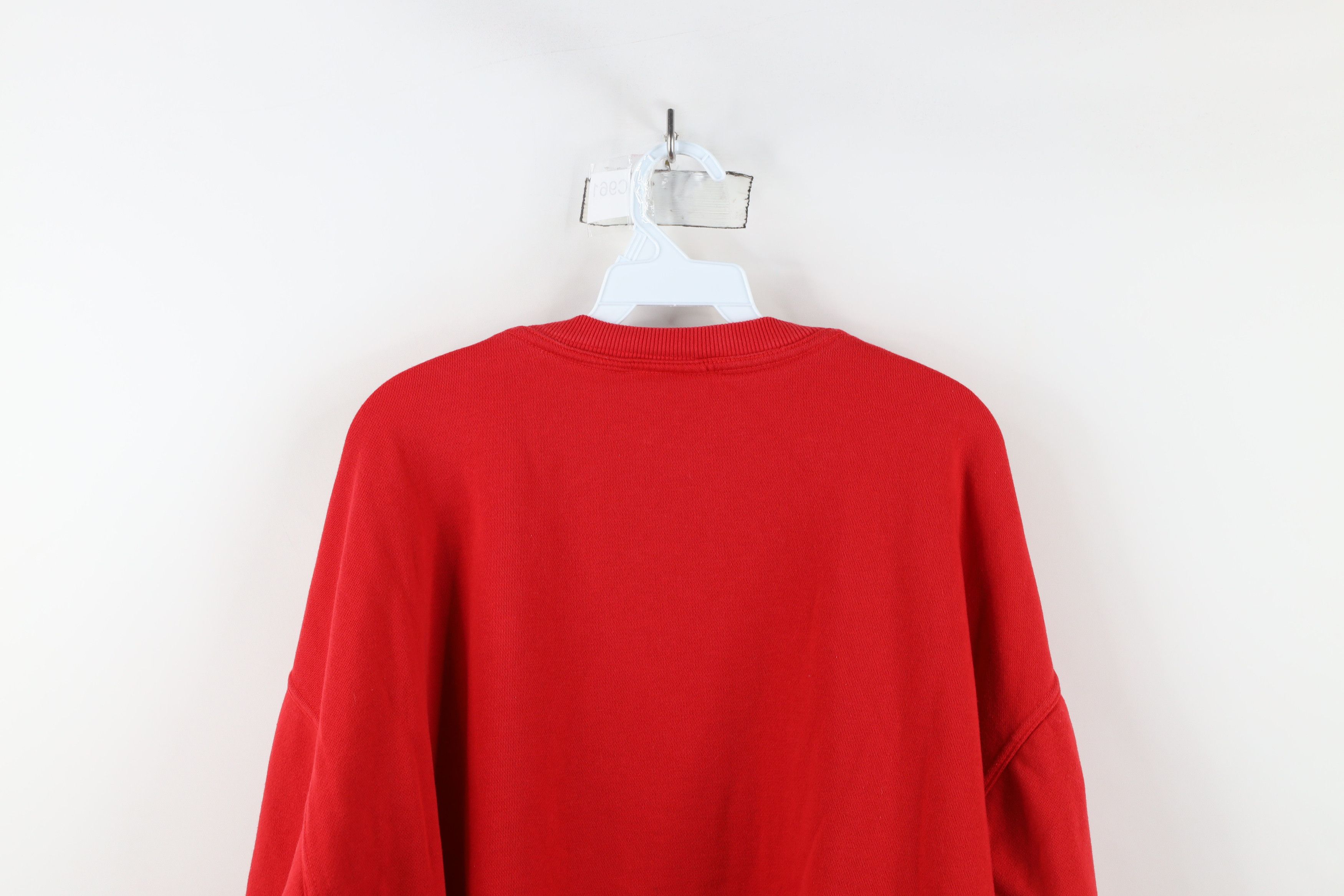 Harrods × Vintage Vintage 90s Harrods Spell Out London Crewneck Sweatshirt Red Size US XL / EU 56 / 4 - 13 Thumbnail