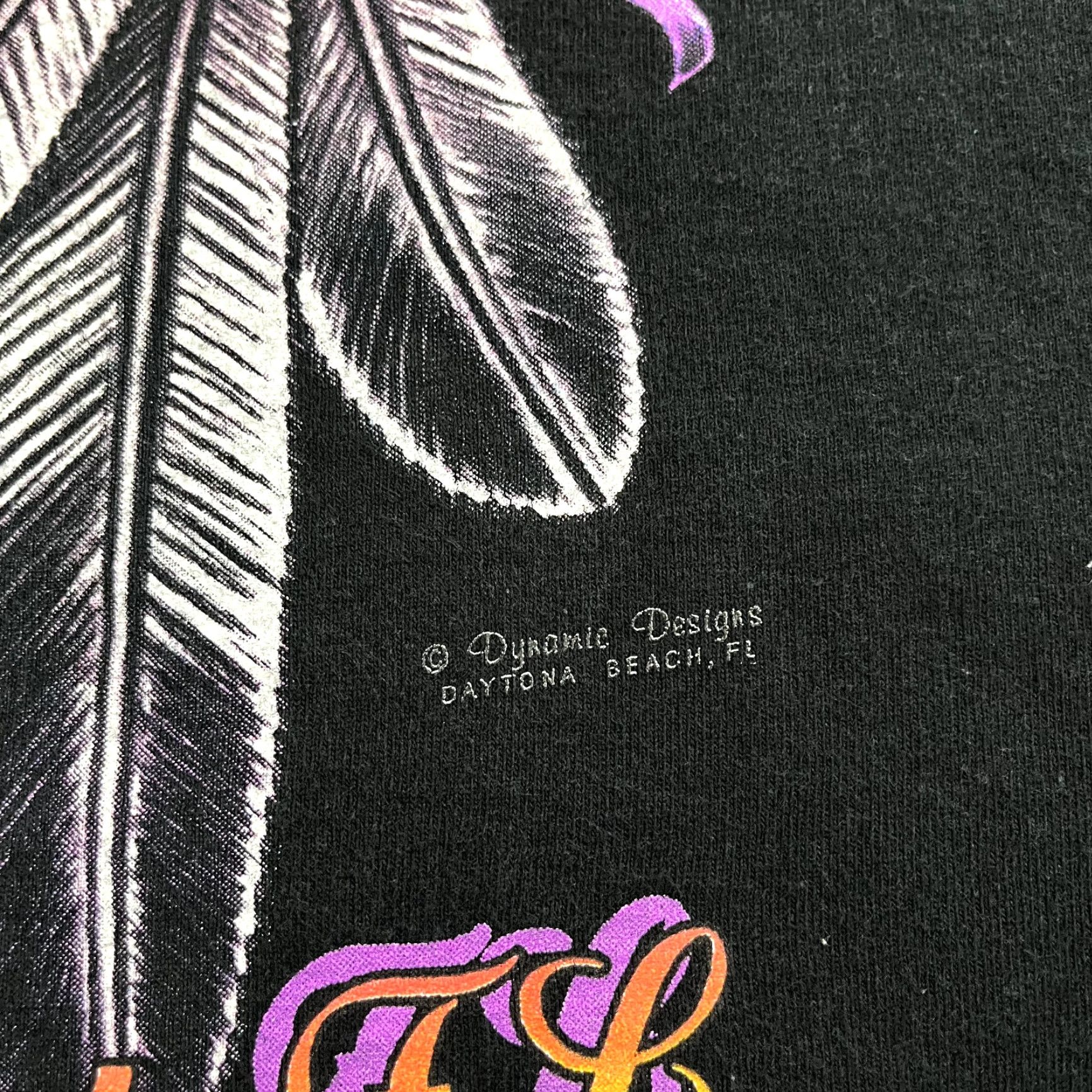 Fruit Of The Loom VINTAGE Fruit of the Loom Heavy Cotton T-Shirt Mens L/XL Black Biker Y2K Daytona Beach Moto Graphic Print Size US XL / EU 56 / 4 - 5 Thumbnail
