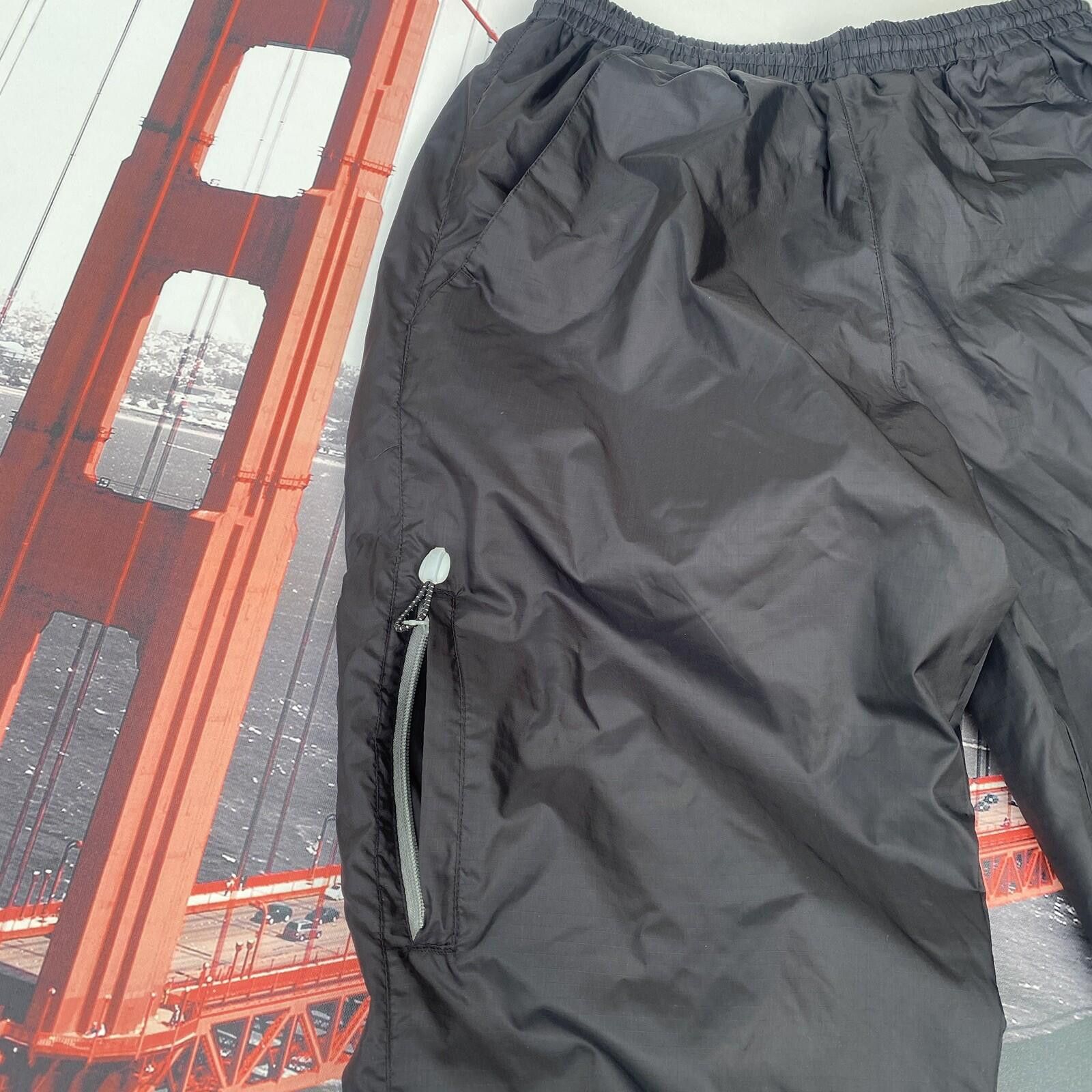 Reebok VTG Reebok Men's M Black Windbreaker Track Pants Ankle Zip Size US 32 / EU 48 - 5 Thumbnail