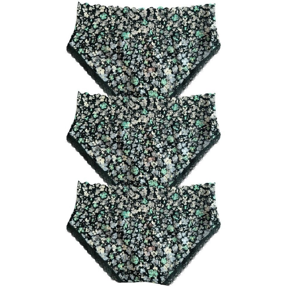 Victoria's Secret Lot 3 Victoria's Secret Floral Lace Hip hugger Panty, XS Size ONE SIZE - 2 Thumbnail