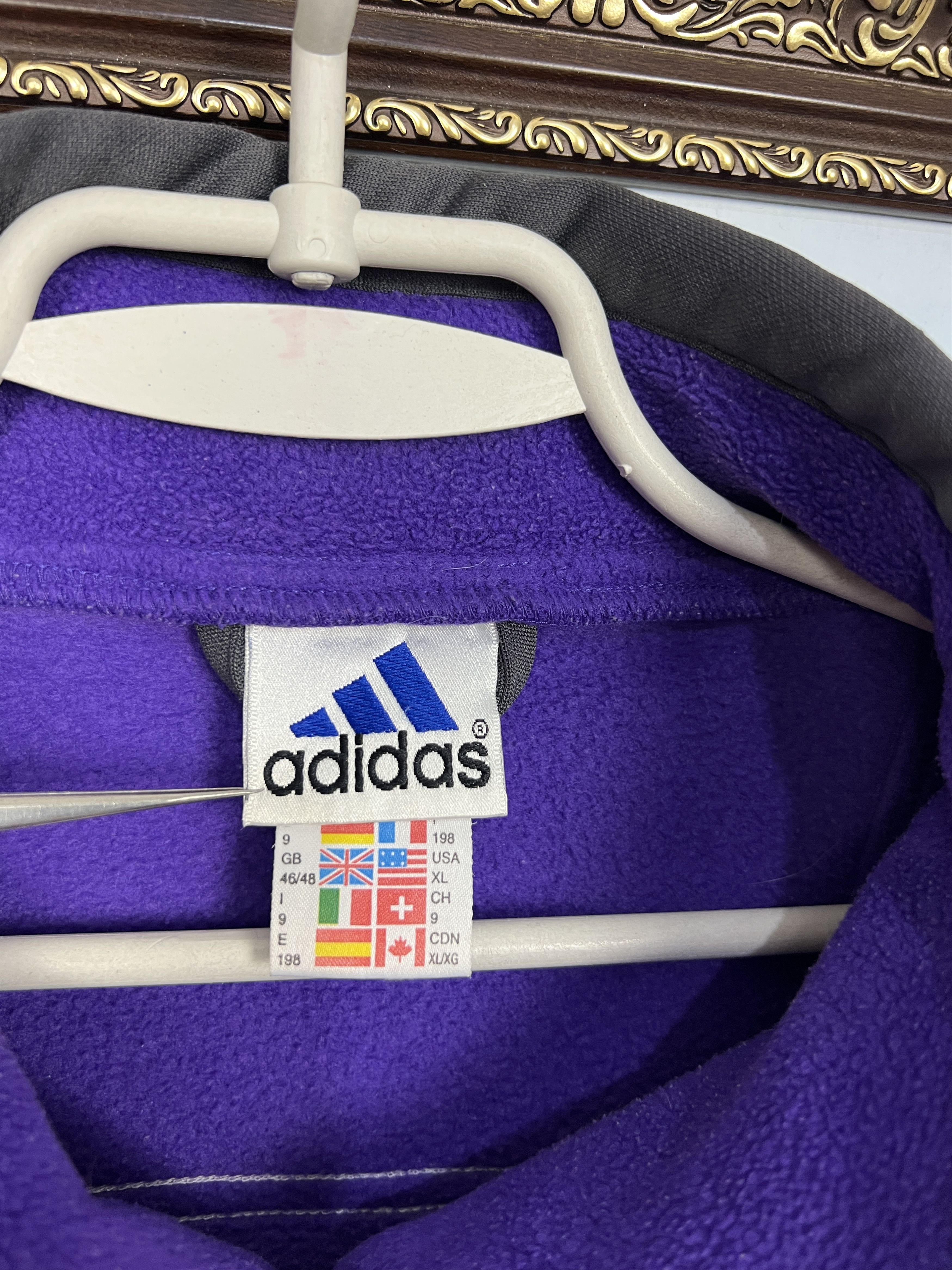 Adidas Vintage 90's Anderlecht Football Fleece Jacket Track Top Size US XL / EU 56 / 4 - 7 Thumbnail