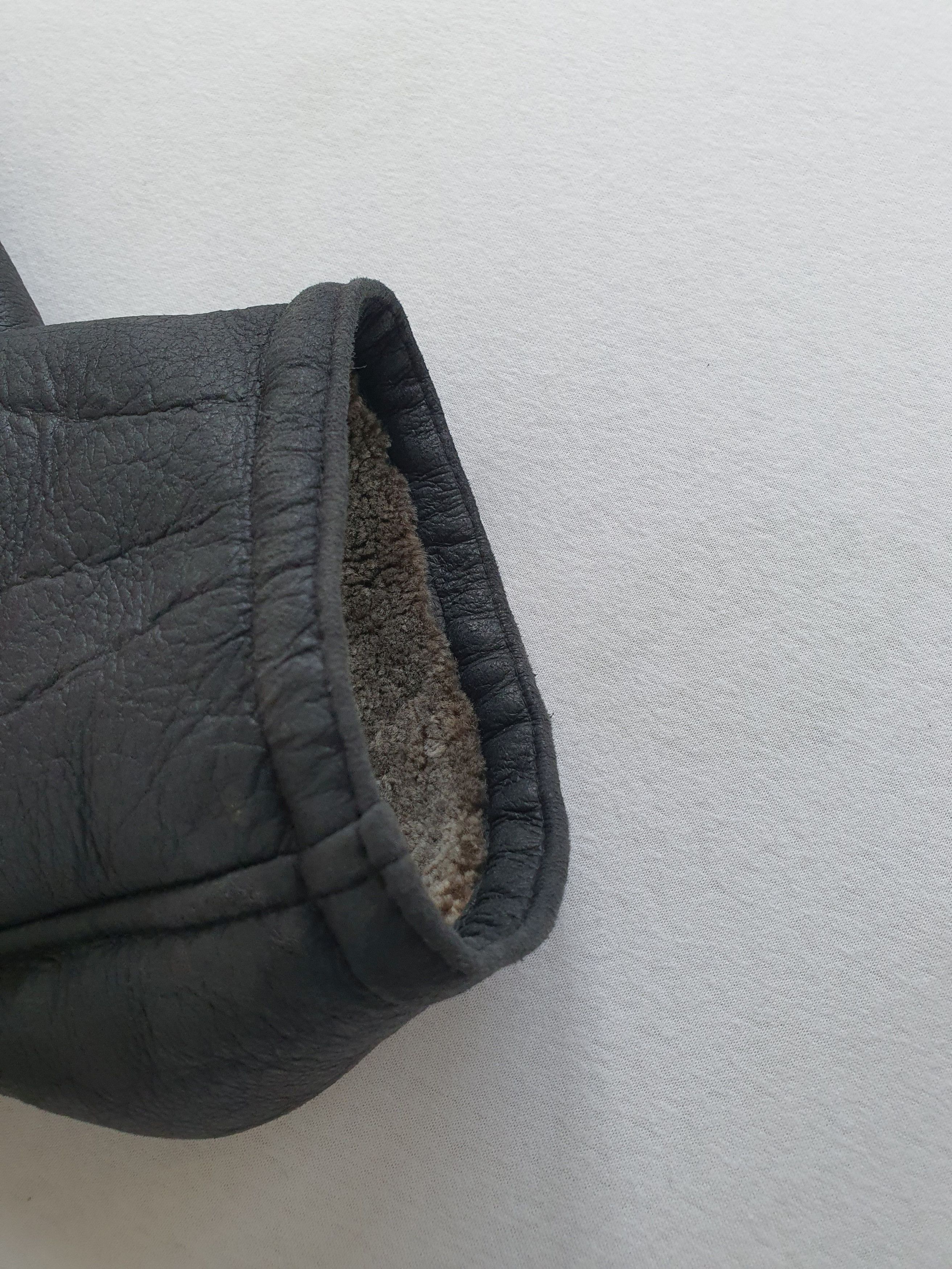 Genuine Leather Heavy Lined Shearling Leather Jacket 3/4 Car Coat - Sz EU 56 Size US XL / EU 56 / 4 - 12 Thumbnail
