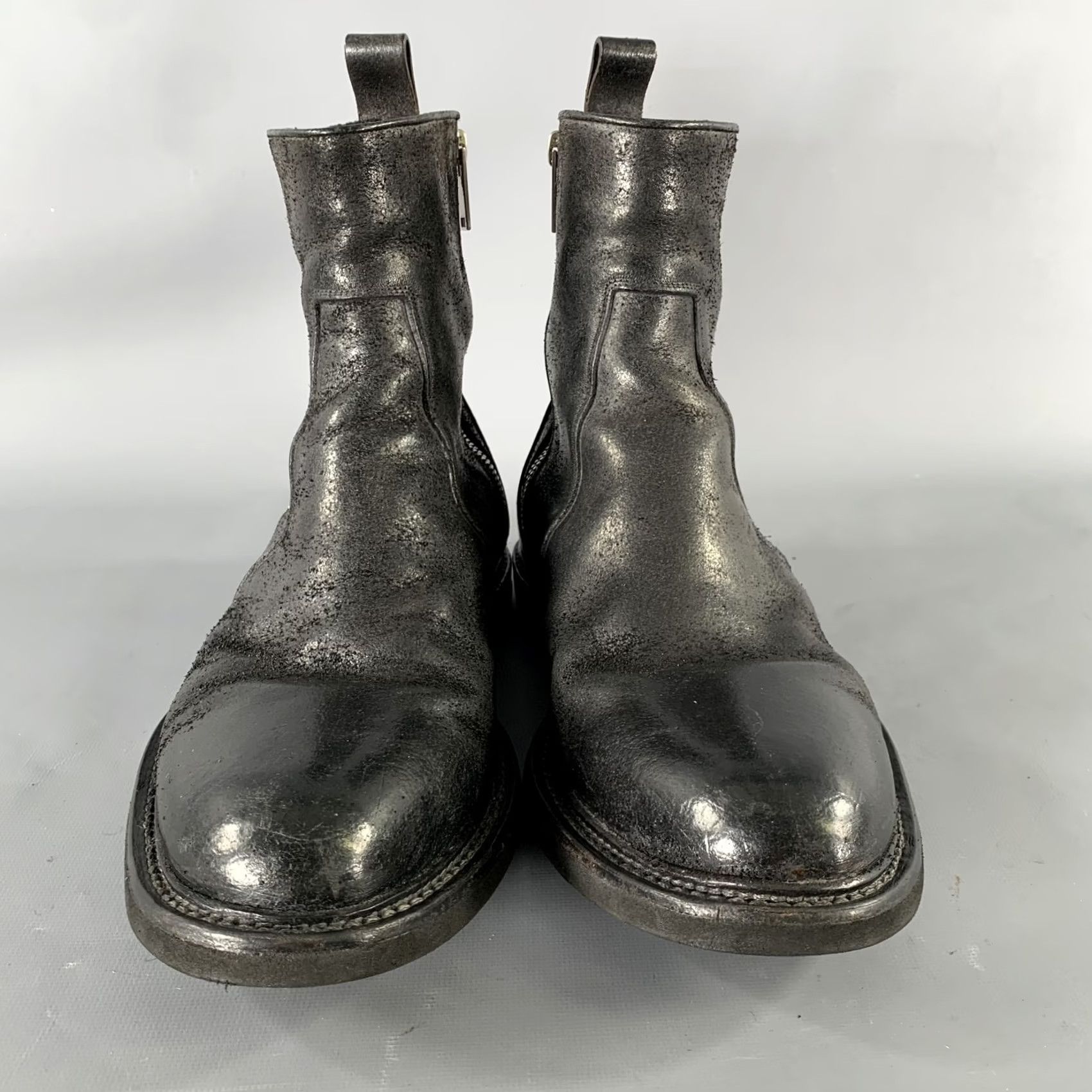 Vintage SEI OTTO Boots Mens Black Size Solid Leather Chelsea Size US 10 / EU 43 - 4 Thumbnail