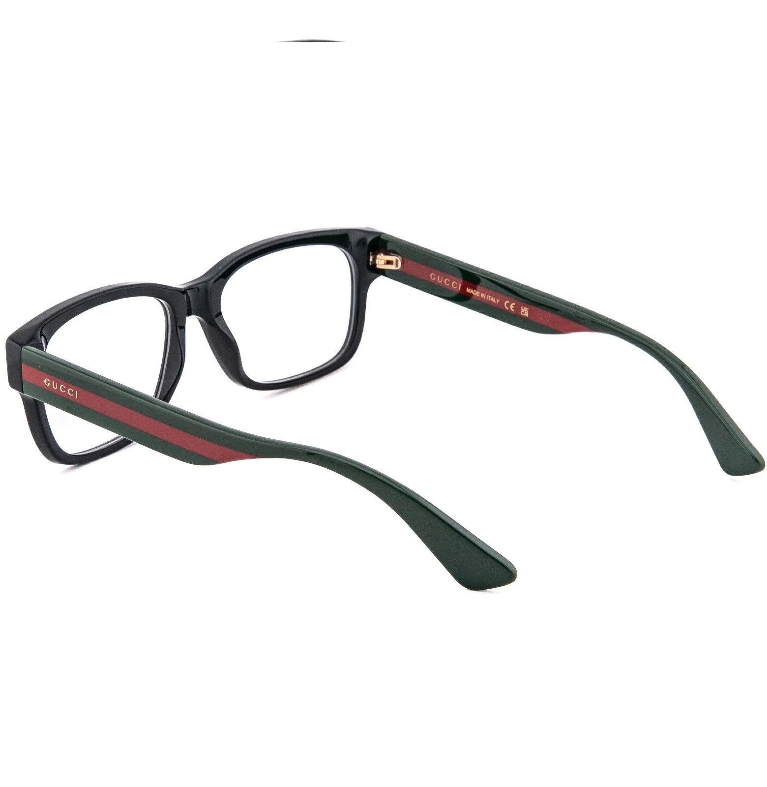 Gucci GUCCI GG0343O 0343 Black Green Unisex Classic Eyeglasses 007 Size ONE SIZE - 3 Thumbnail