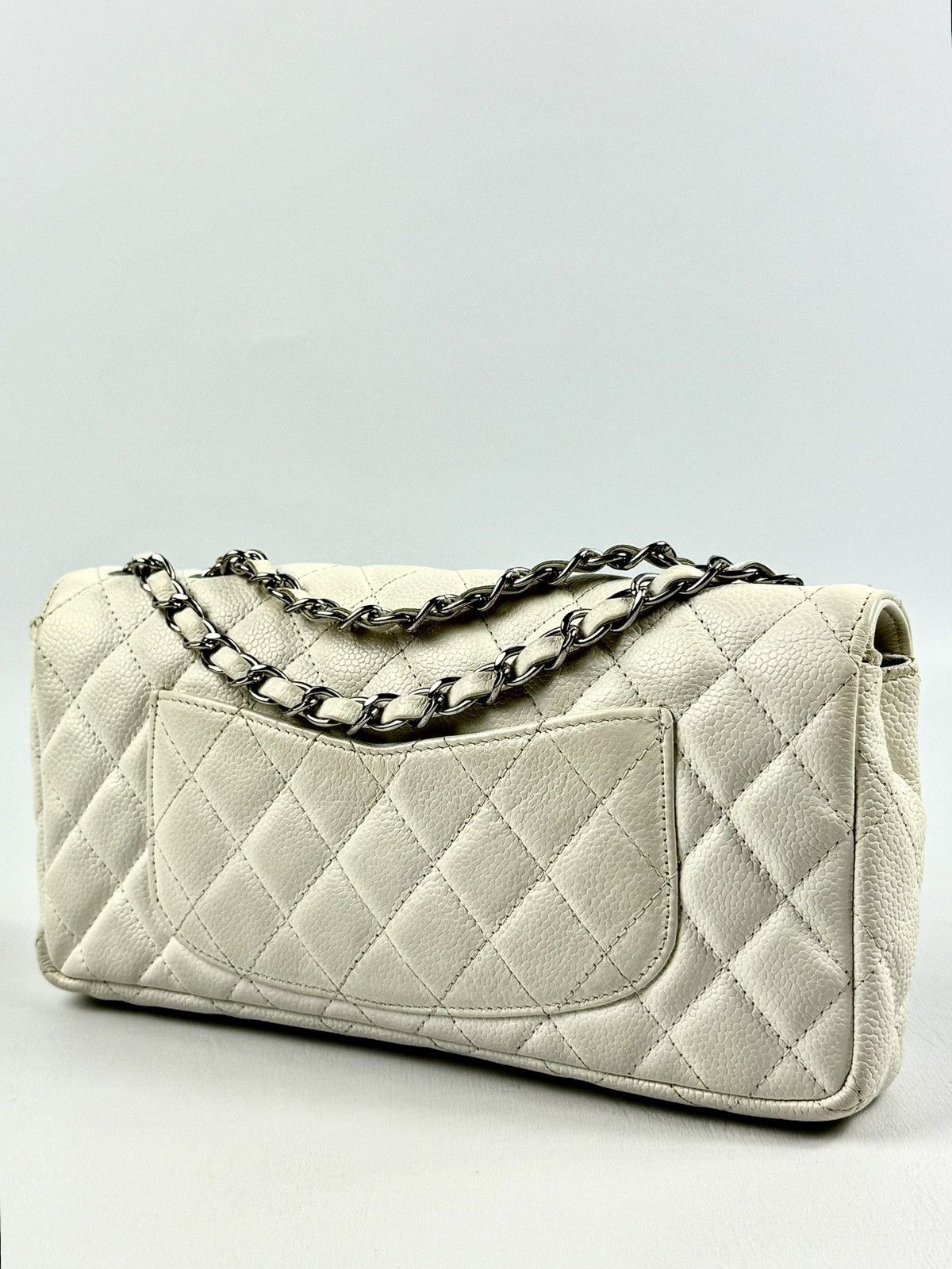 Chanel Chanel - Karl - 2008 - White - Caviar - East West - Flap Size ONE SIZE - 14 Thumbnail