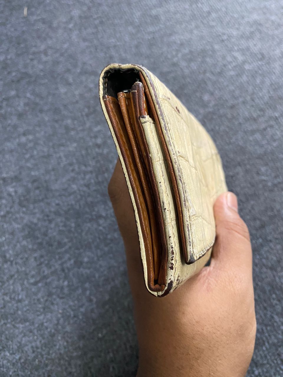 Diesel × Genuine Leather Diesel Crocs Embossed Genuine Leather Wallet Size ONE SIZE - 6 Thumbnail
