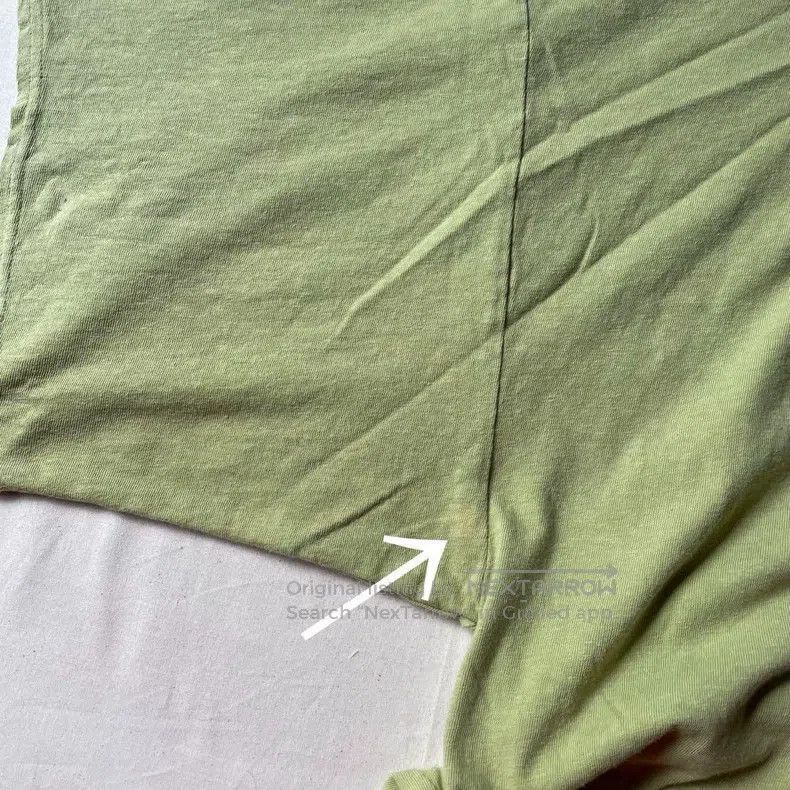 Kapital Kapital Avocado green stitched loose T-shirt Size US S / EU 44-46 / 1 - 7 Thumbnail