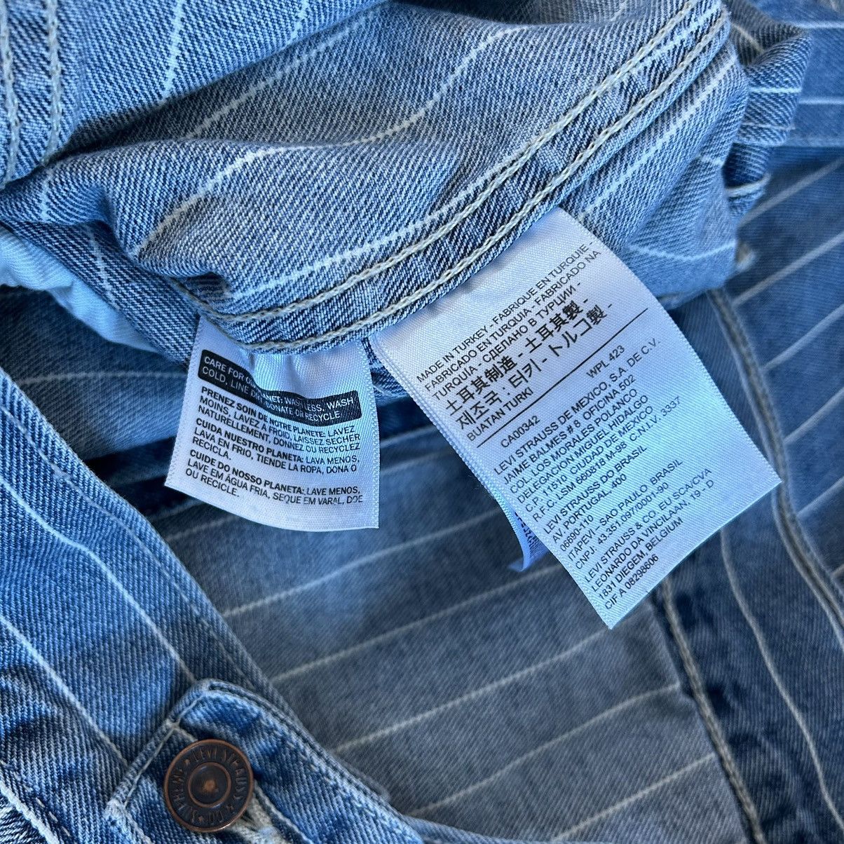 Supreme Supreme x Levi’s Pinstripe Trucker Jacket Medium Size US M / EU 48-50 / 2 - 6 Thumbnail