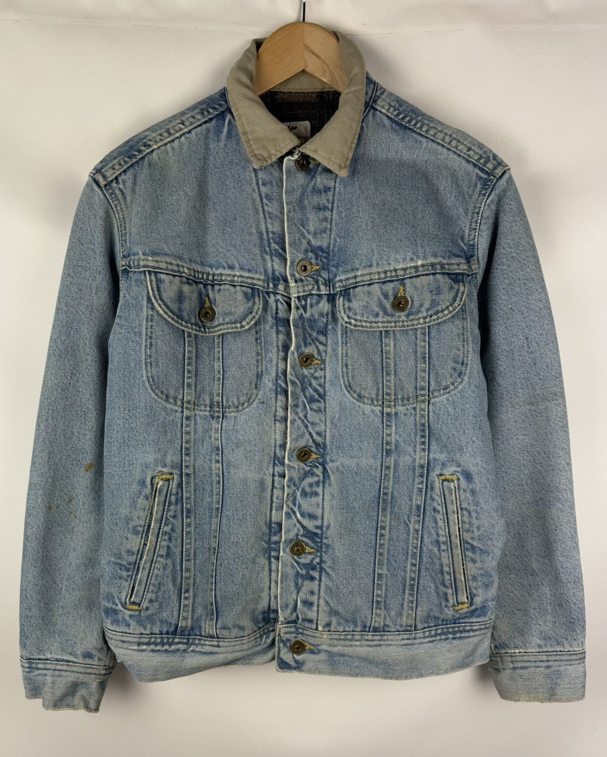 Lee Dungarees Vintage Blanket Lined Denim Trucker Jacket