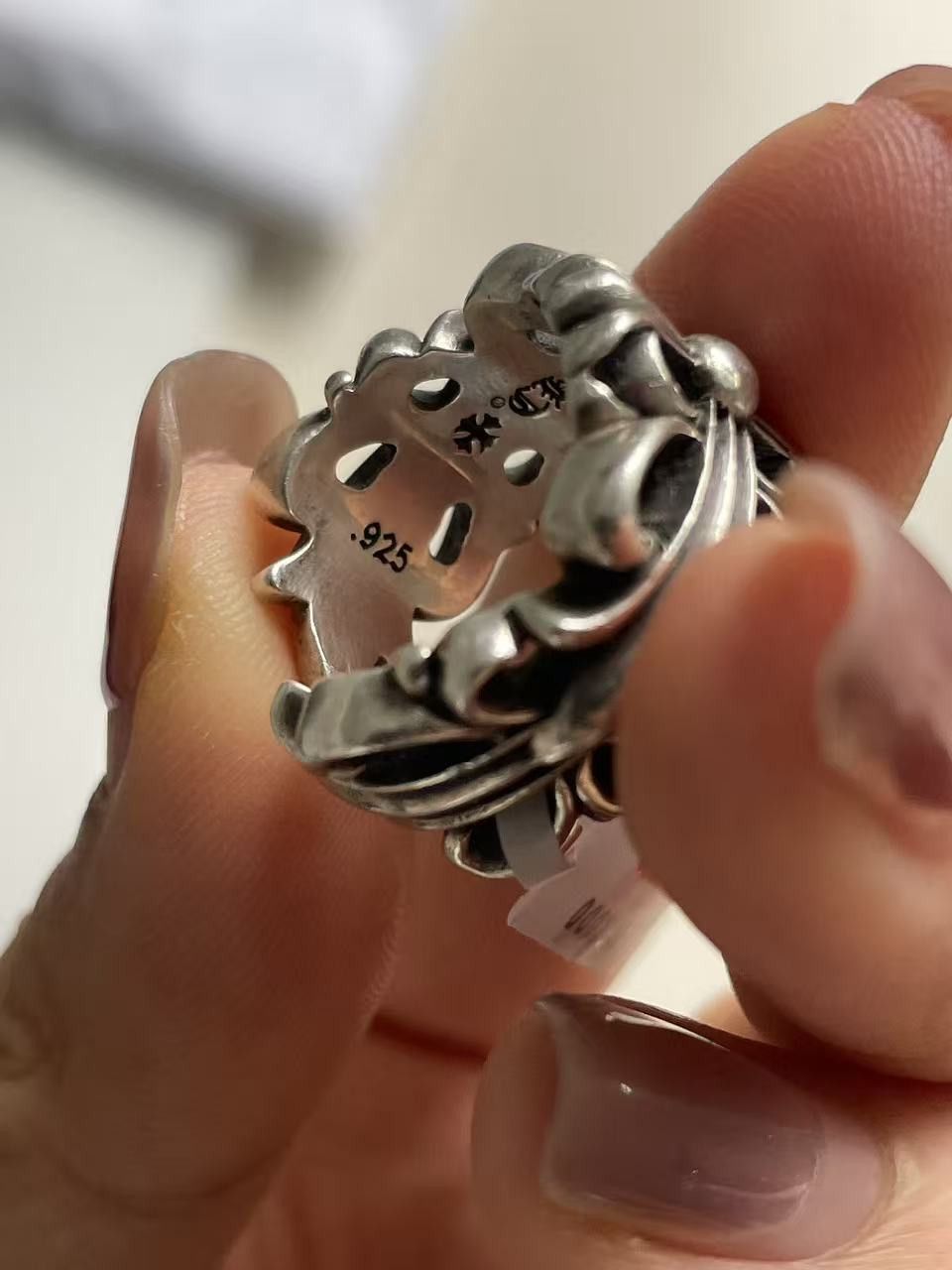Chrome Hearts Chrome Hearts Silver Floral Cross Ring Size ONE SIZE - 7 Thumbnail