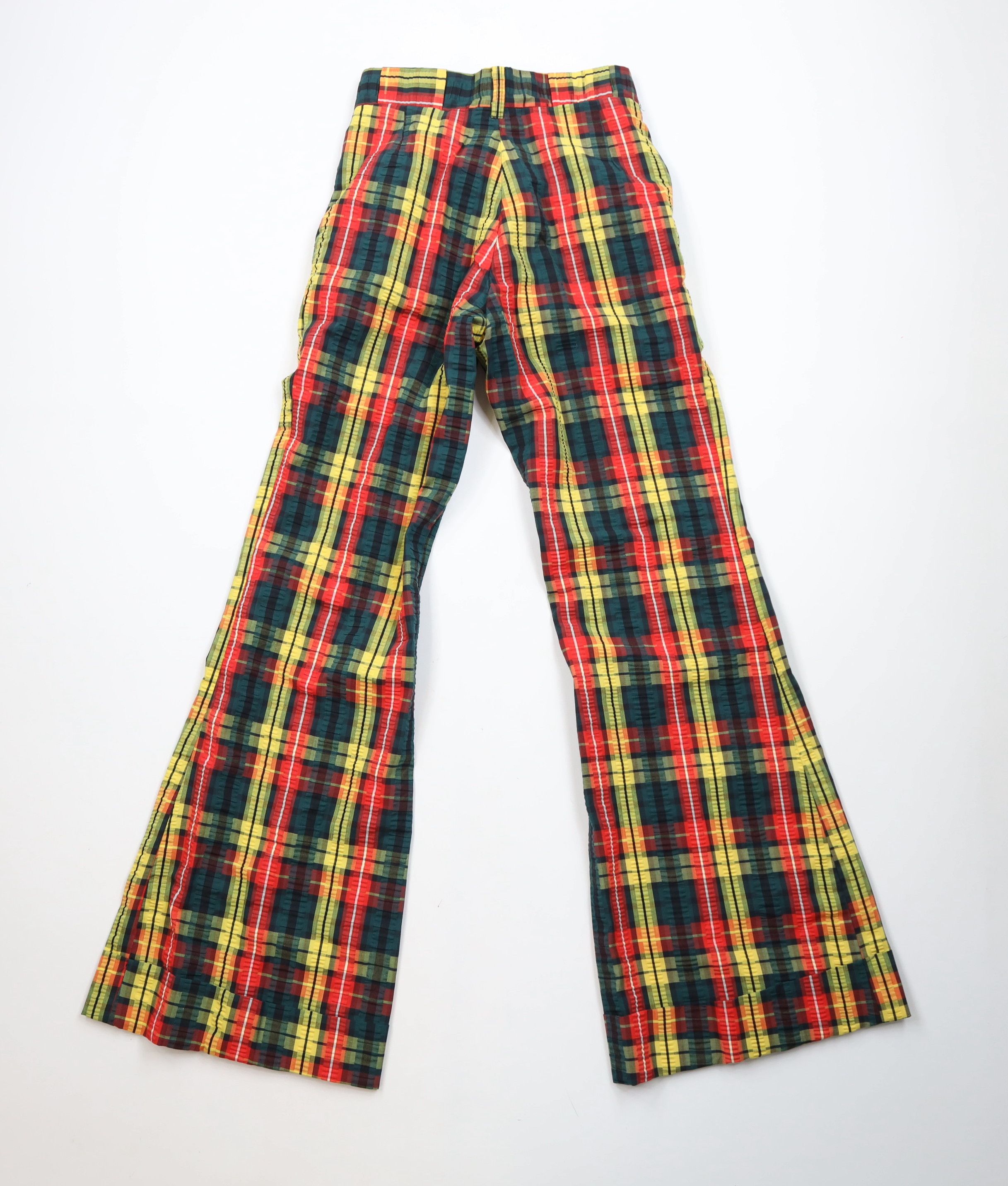 Vintage Vintage 70s Streetwear Bell Bottoms Pants Plaid USA Size 28" / US 6 / IT 42 - 9 Thumbnail
