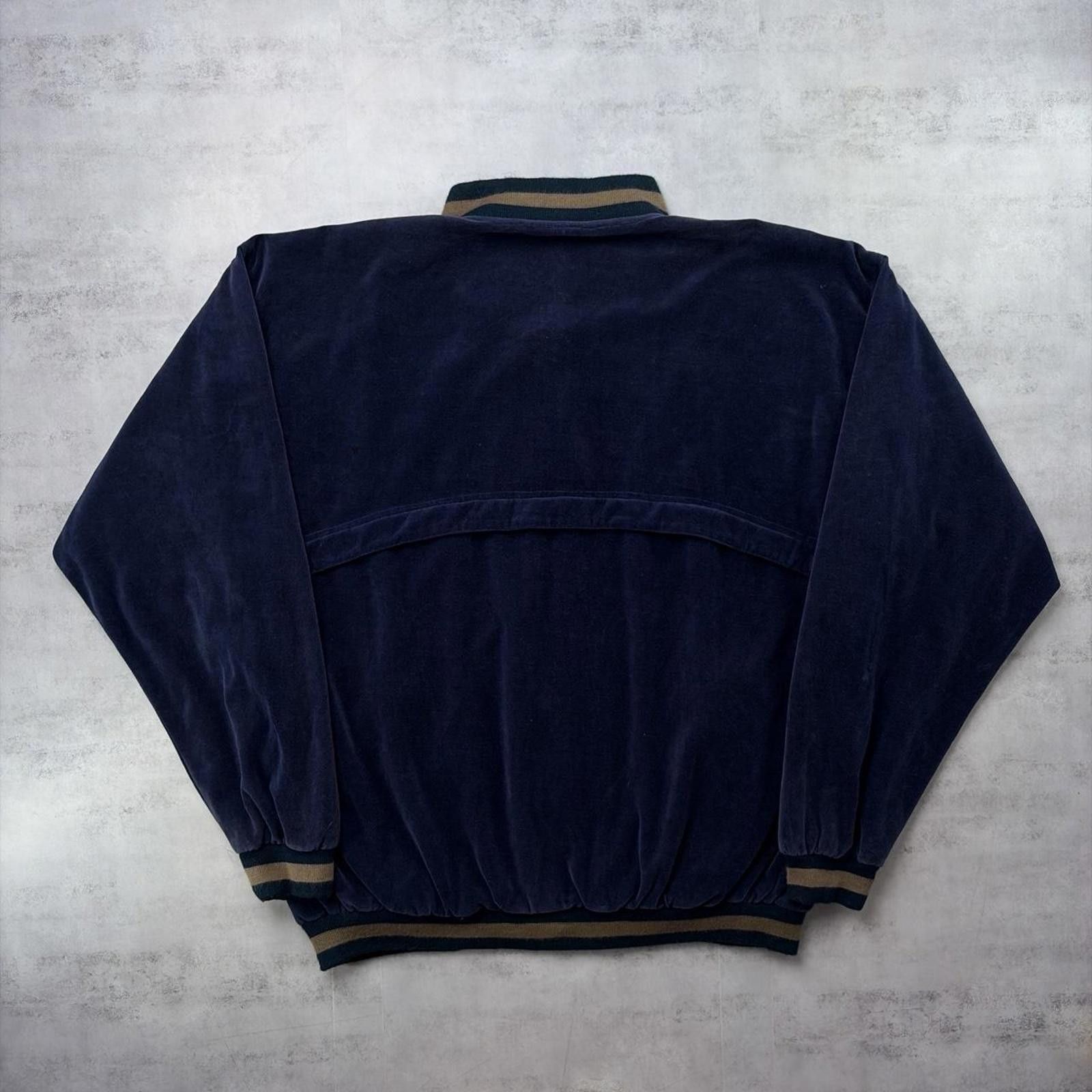 Givenchy Vintage 90’s Navy Givenchy Deadstock Silk Velour Jacket Size US XL / EU 56 / 4 - 7 Thumbnail