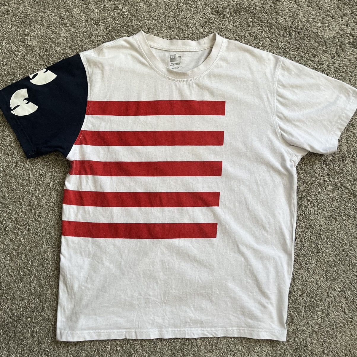 Wu-Tang Clan 🔴Wu-Tang Shirt Size Medium Iron Flag Stripes WuTang Gza Rza Size US M / EU 48-50 / 2 - 1 Thumbnail