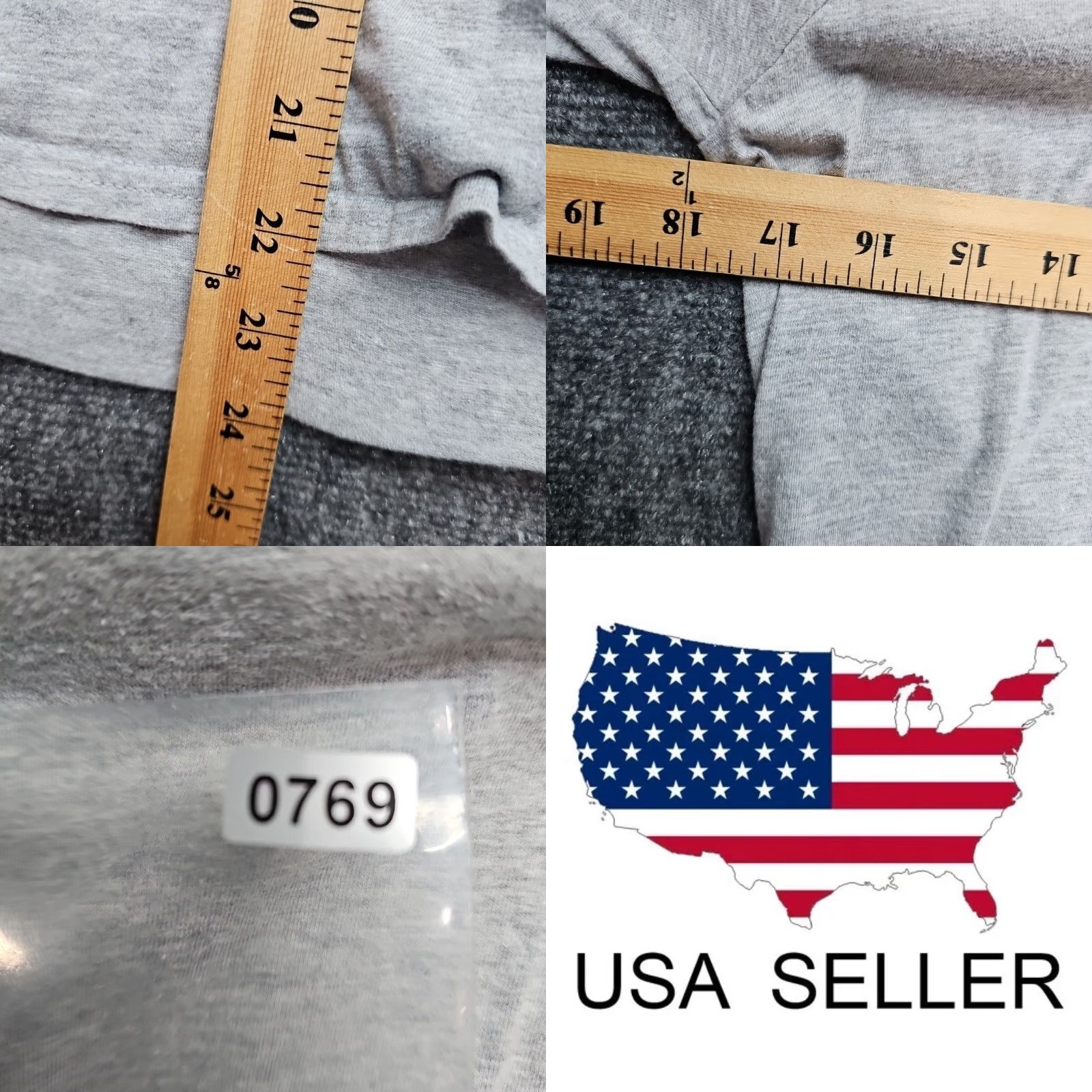 Jeep Jeep USA T-shirt Men MD Tee Shirt Back Print Gray Shirt Tee Regular Medium White? Size US M / EU 48-50 / 2 - 8 Thumbnail