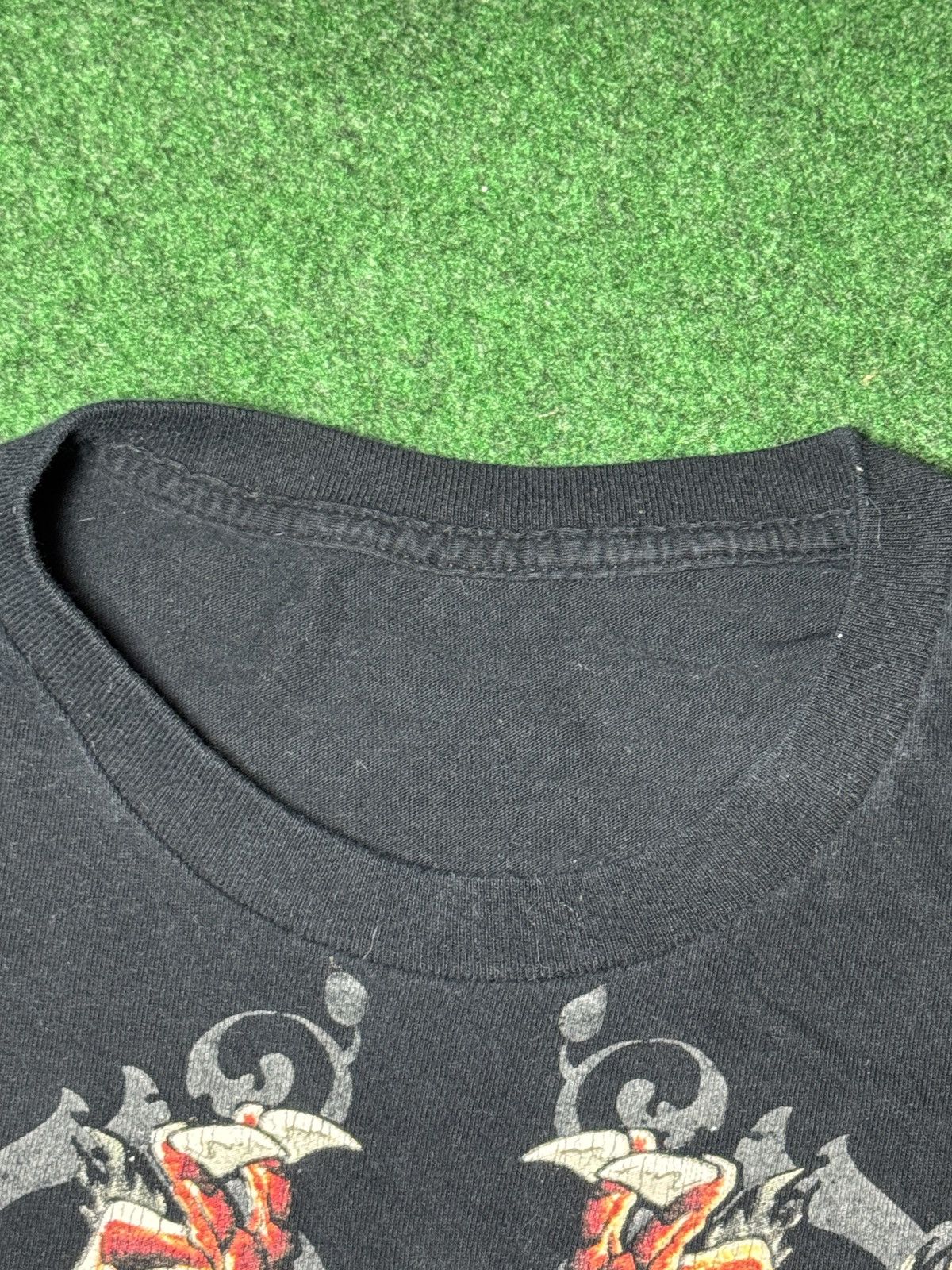 JNCO Y2K Jnco Style Dragon Skull Graphic Grunge Skater T Shirt Size US XL / EU 56 / 4 - 3 Thumbnail