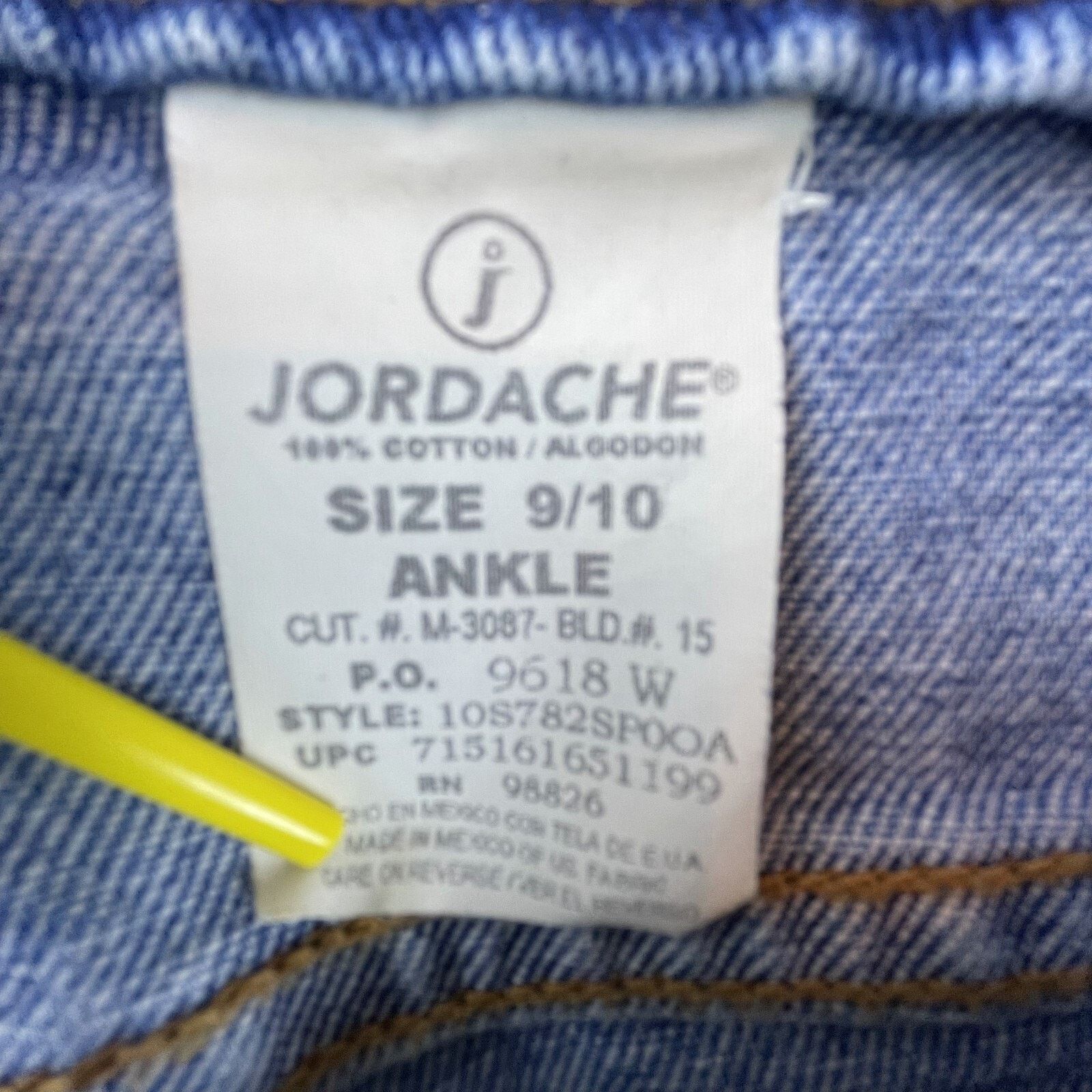 Jordache Vintage Jordache Ankle Jeans Womens 10 Blue Cotton Boot Cut Size 32" / US 10 / IT 46 - 3 Thumbnail