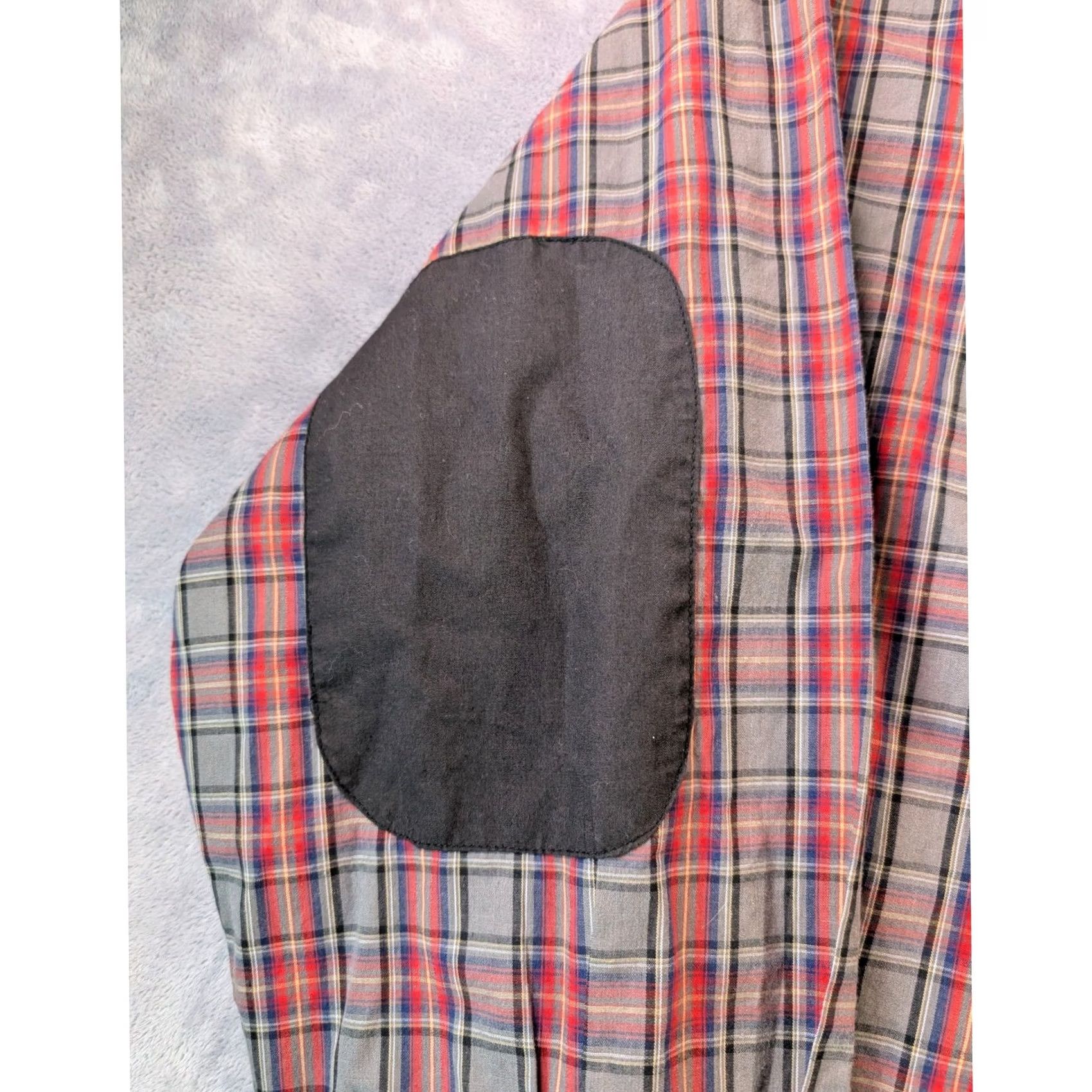 Rocawear Rocawear Classic Button-Up Shirt Multicolor Plaid 4XBig & Tall Mens Long Sleeve Collared Elbow Patches Pockets Hip Hop Casual Shirt Size US XXL / EU 58 / 5 - 5 Thumbnail