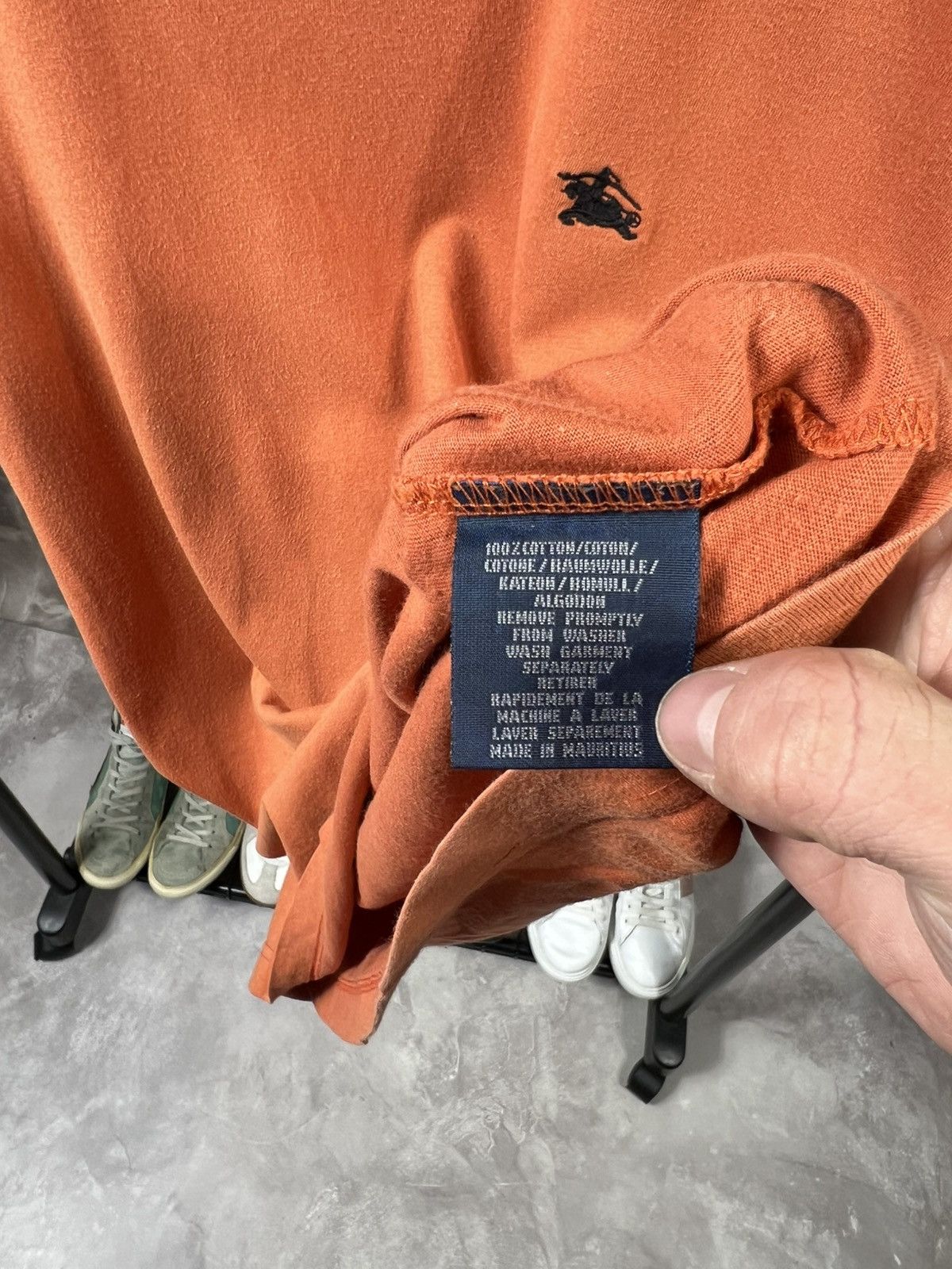 Burberry Vintage 90s Burberry Distressed Tee Size US M / EU 48-50 / 2 - 5 Thumbnail