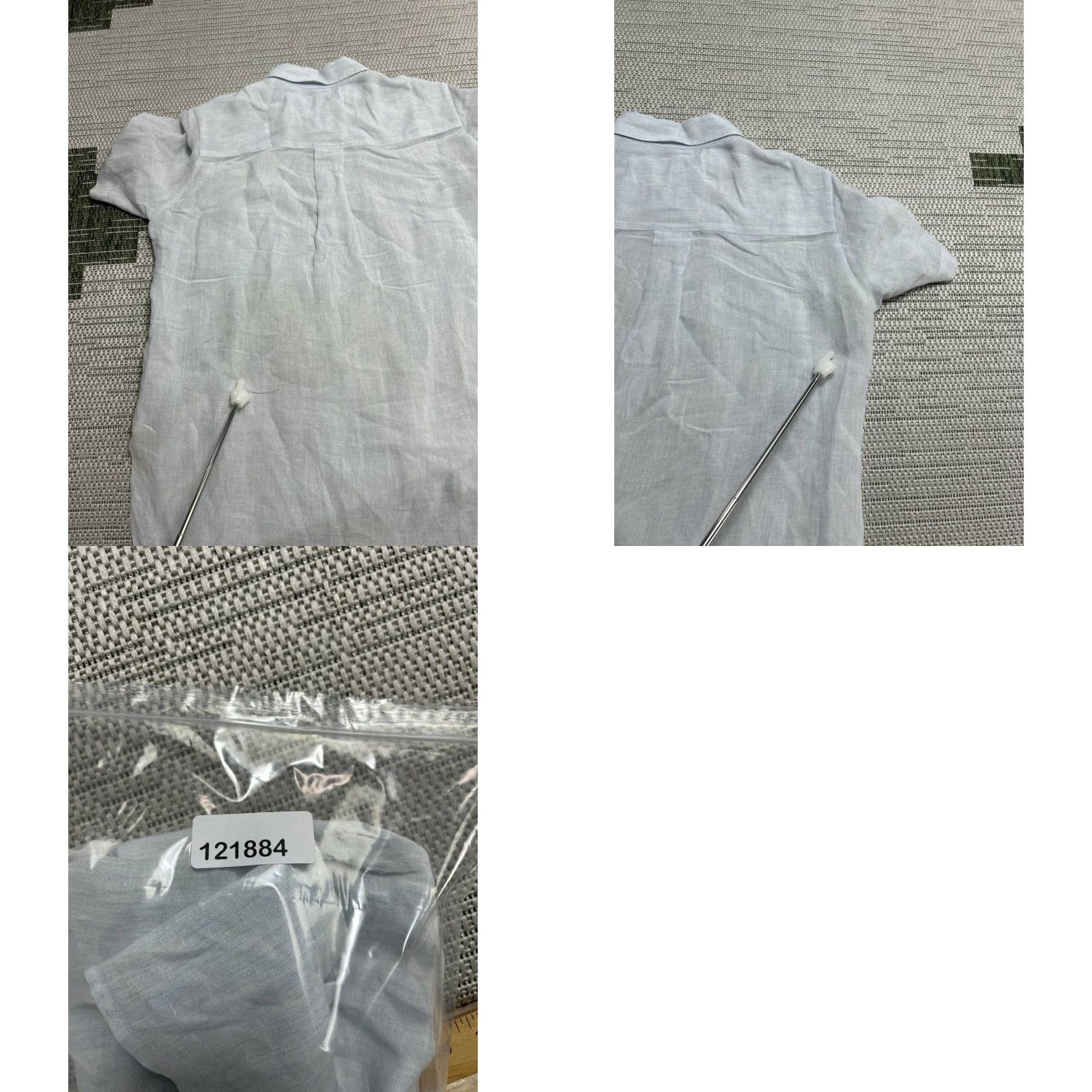 Theory Theory Shirt Womens Small White Linen Curved Hem Button Up Size S / US 4 / IT 40 - 9 Thumbnail