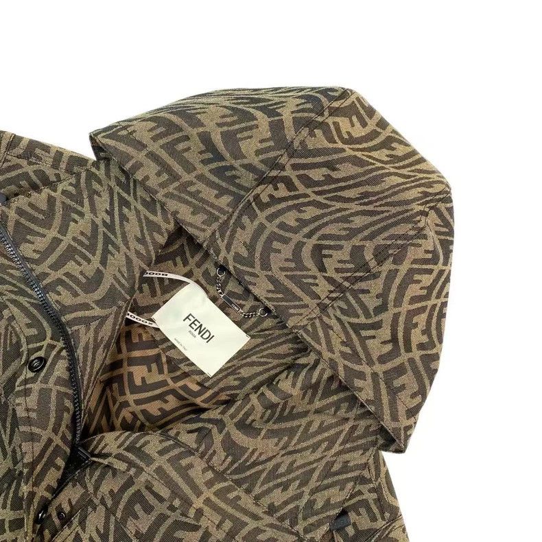Fendi Fendi size 38 Hooded jacket with old flower full print Size US XXS / EU 40 - 3 Thumbnail