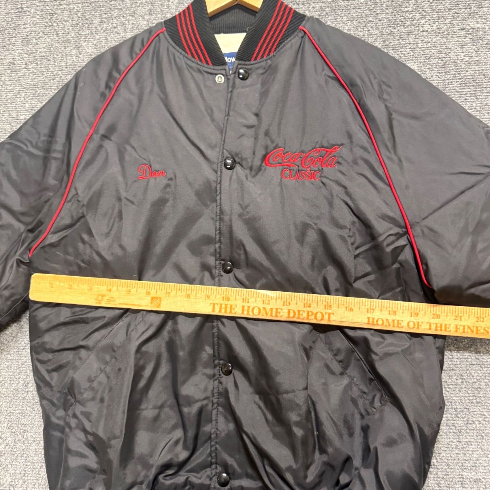 Holloway VTG Coca-Cola's Jacket Bomber Black XL Men’s USA Made Snap Up Varsity Holloway Huffe? Size US XL / EU 56 / 4 - 5 Thumbnail