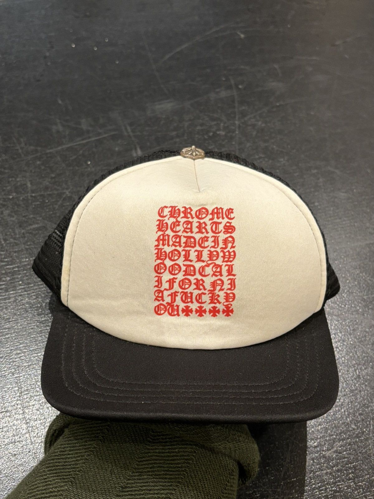 Chrome Hearts Eye Chart Trucker Hat