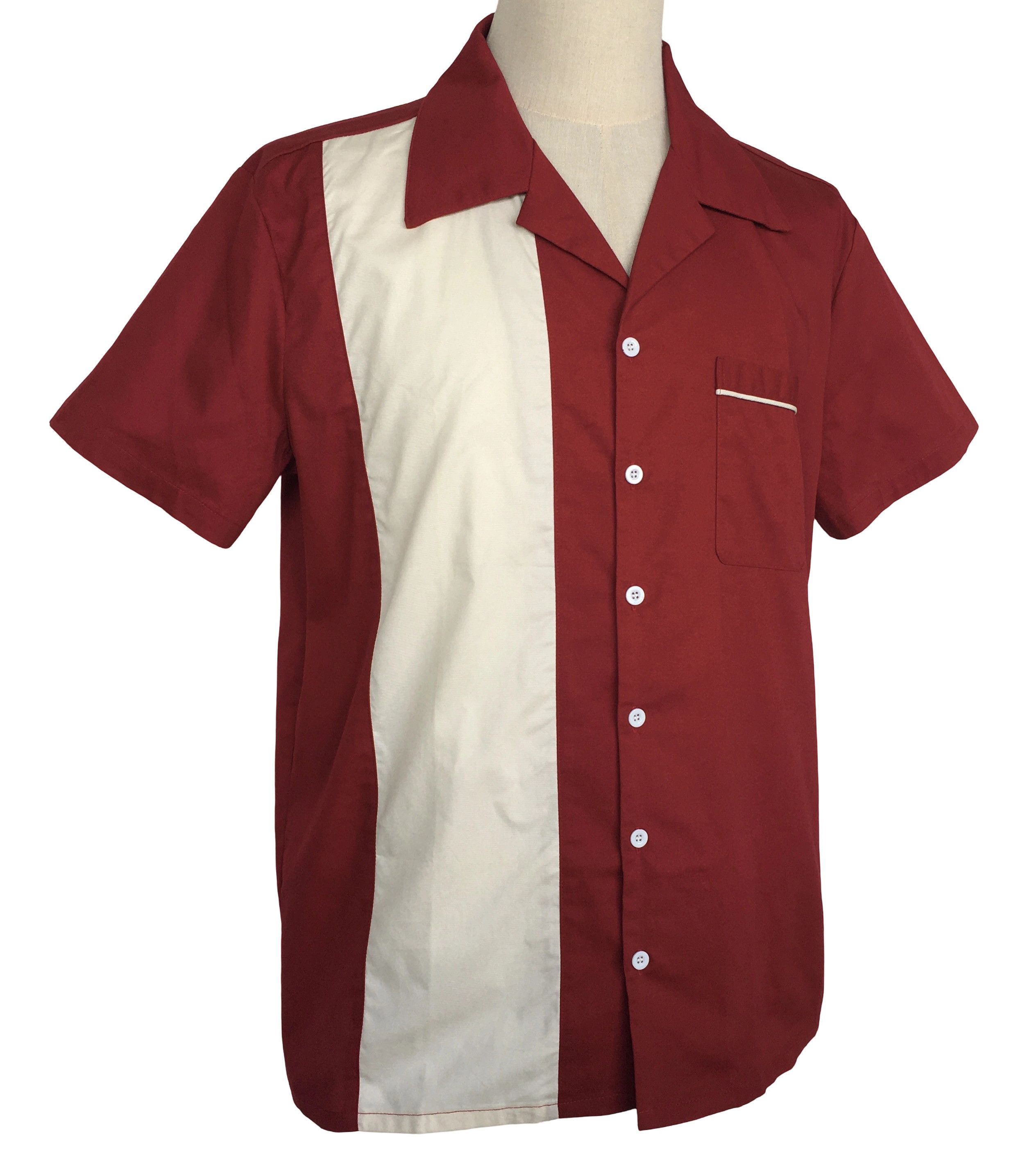 Other Men's Casual Shirts Maroon Color with Pocket Size US XXL / EU 58 / 5 - 2 Thumbnail