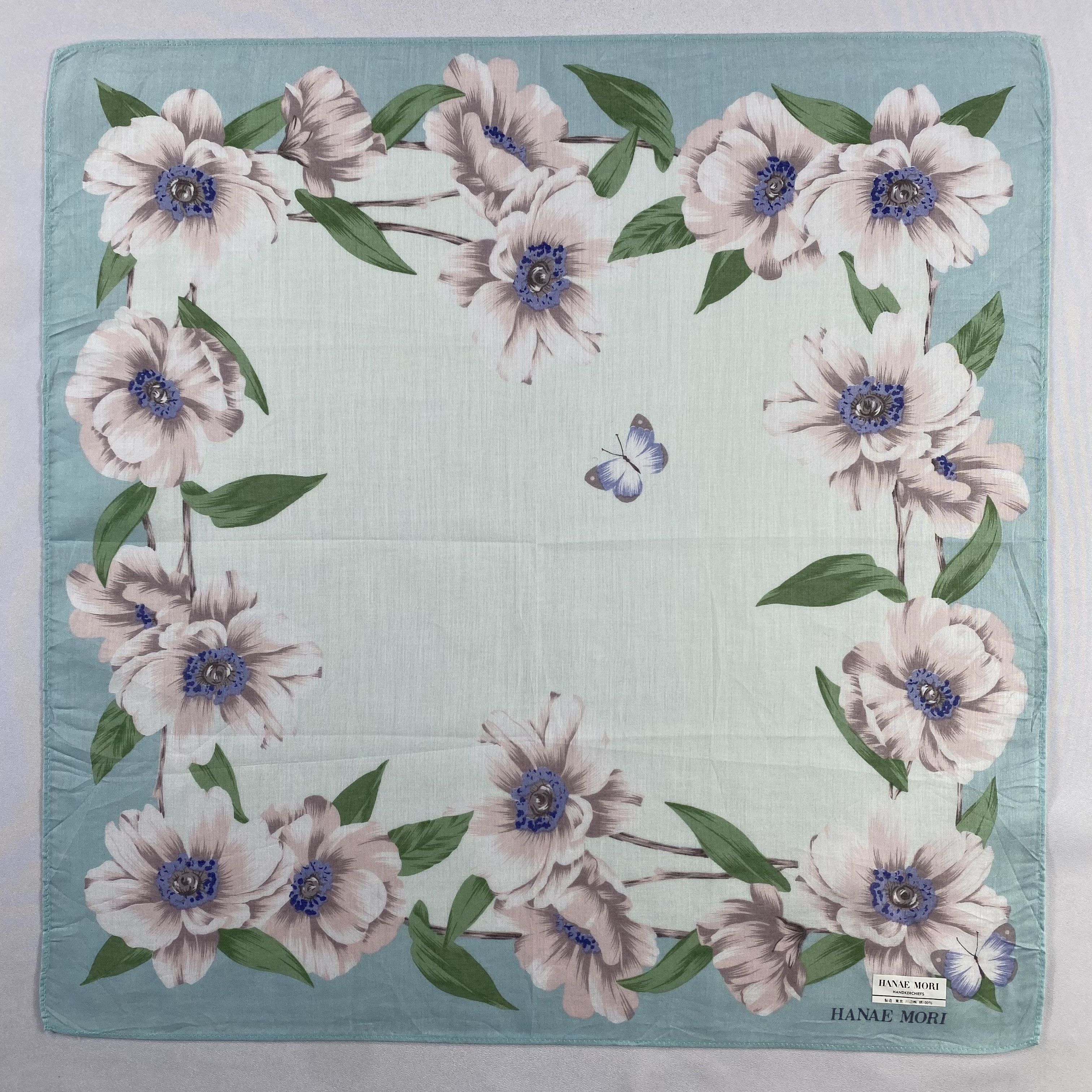 Hanae Mori × Vintage NWT Hanae Mori Bandana/ Handkerchief / Neckerchief-P1274 Size ONE SIZE - 1 Thumbnail