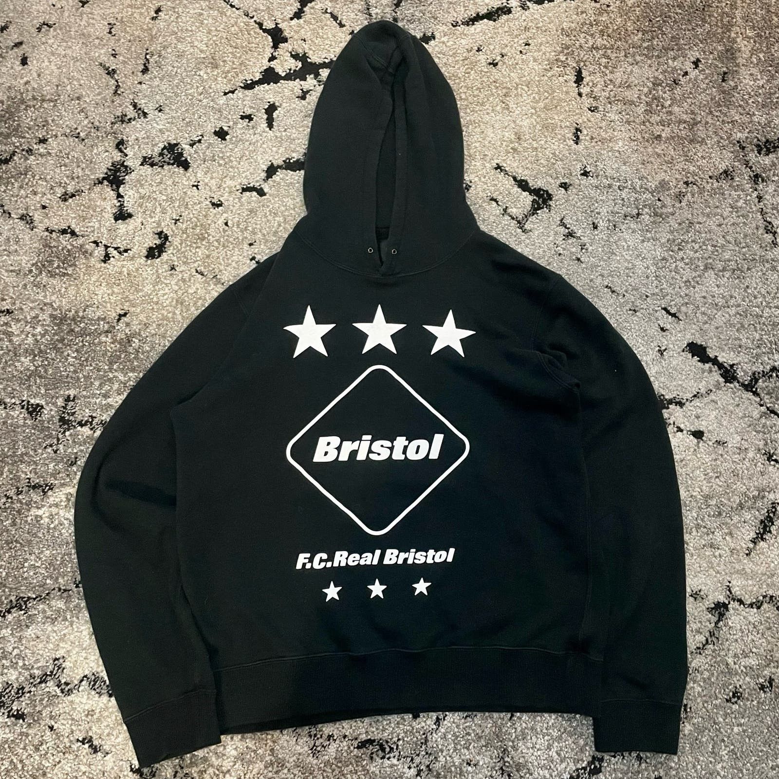 image of Football Club Real Bristol F.c. Real Bristol Hoodie Size S Oversized in Black, Men's