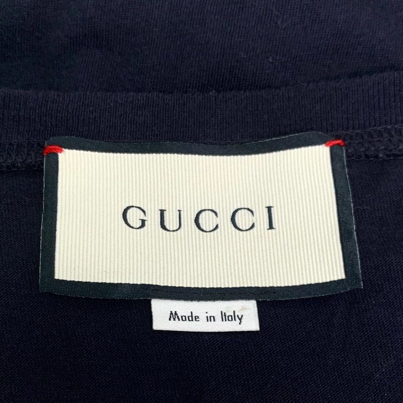 Gucci Gucci Black logo stud beaded round-neck cotton short-sleeve Size US M / EU 48-50 / 2 - 6 Thumbnail