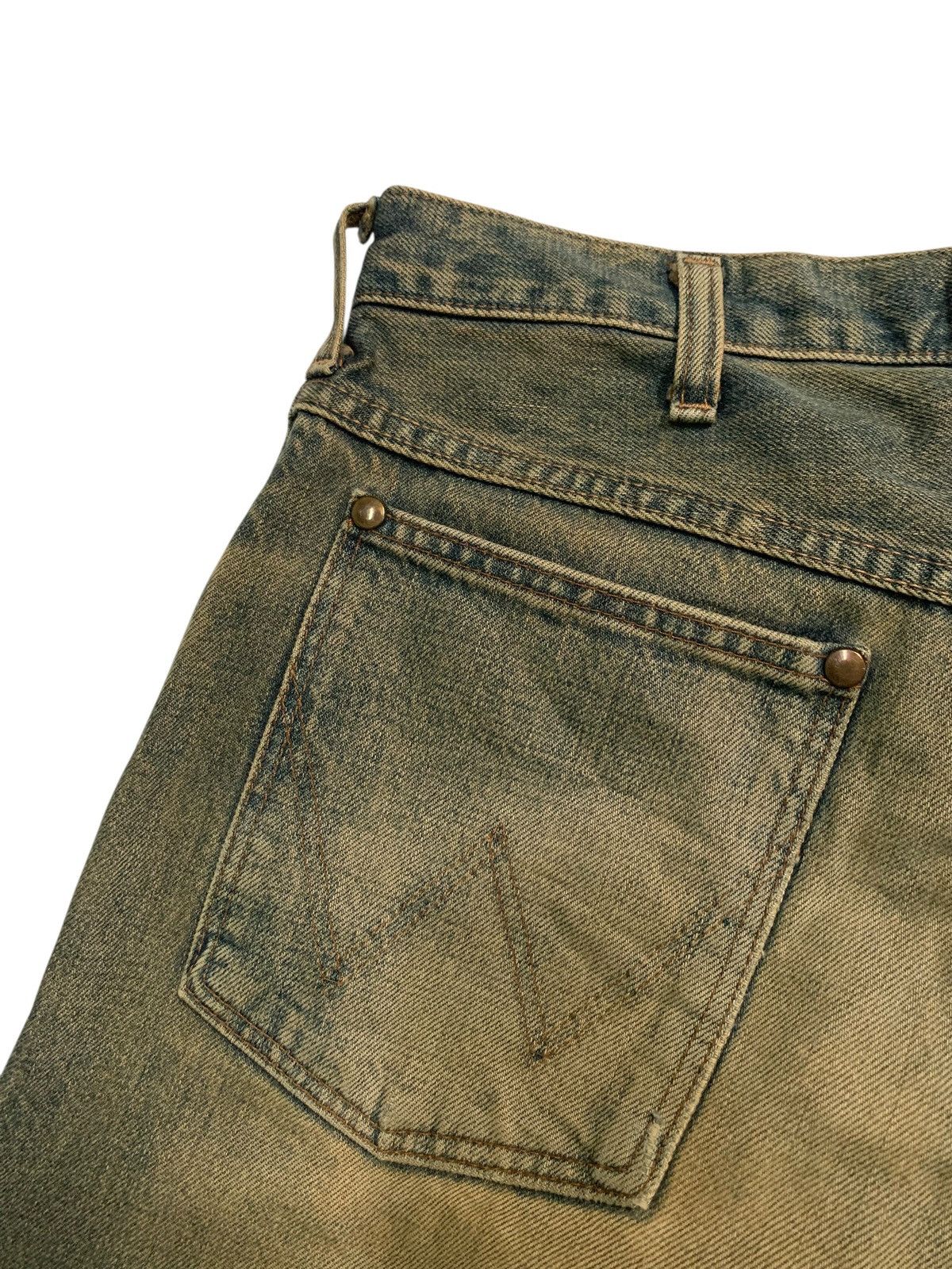 Kapital VINTAGE WRANGLER SELVEDGE BAGGY RUSTY DISTRESSED DENIM Size US 30 / EU 46 - 12 Thumbnail