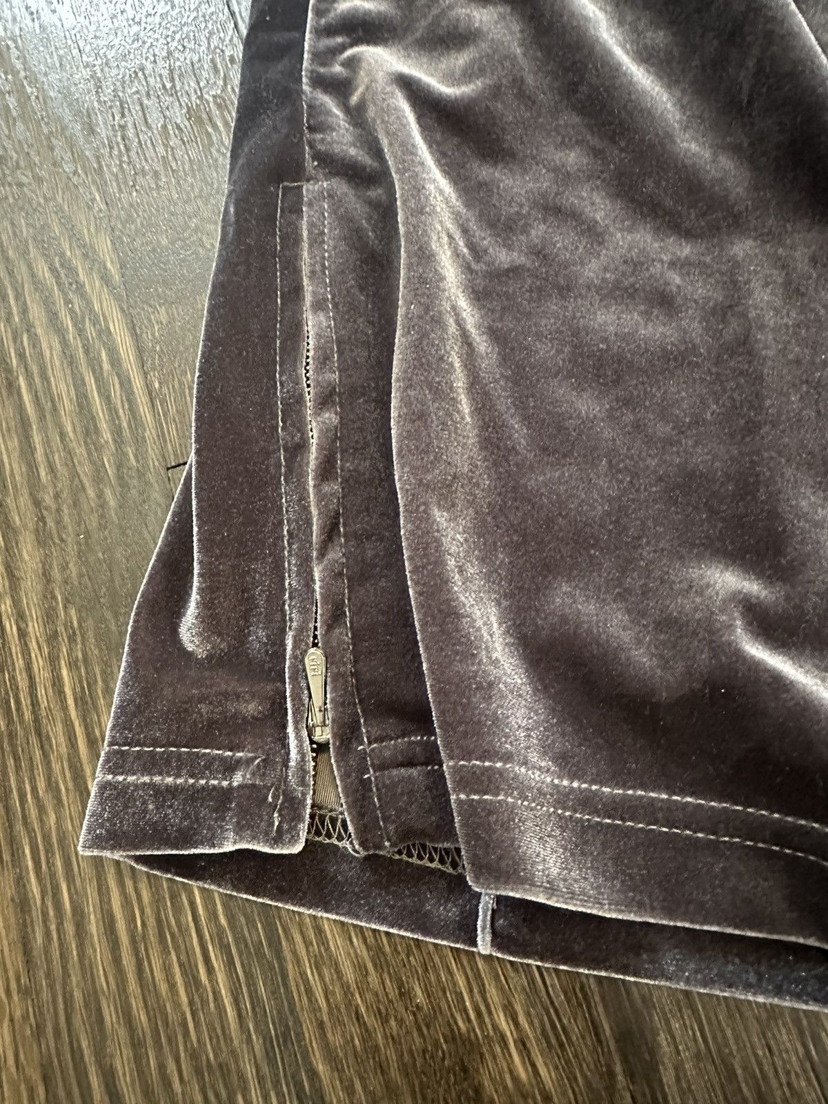 Vintage Velour Velvet Trackpants Pleated Size US 30 / EU 46 - 4 Thumbnail
