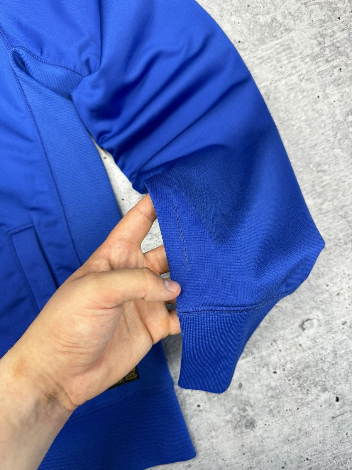 G-Star × Vintage Vintage G-Star Raw Blue Big Logo Y2K Full Zip Sweatshirt Size US M / EU 48-50 / 2 - 4 Thumbnail