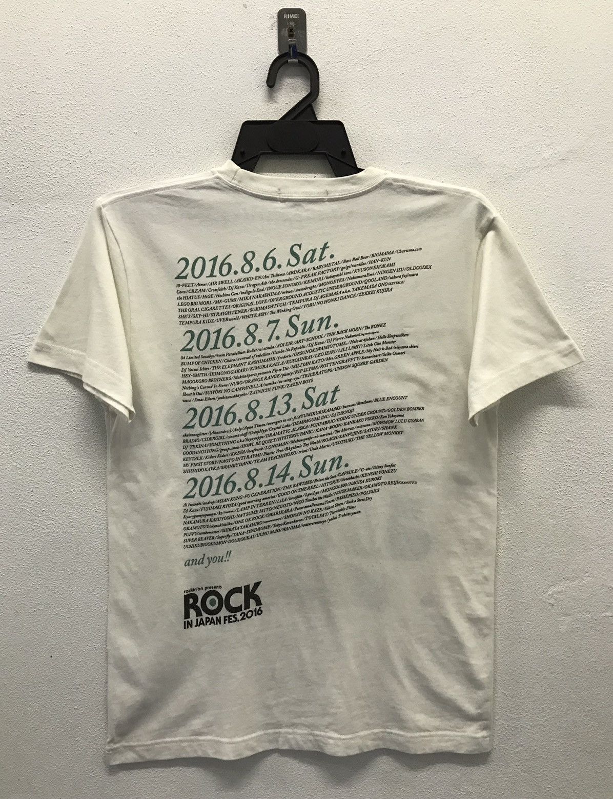 Band Tees × Vintage Rockin’on presents Rock In Japan Fes.2016 Shirt Size US S / EU 44-46 / 1 - 2 Thumbnail