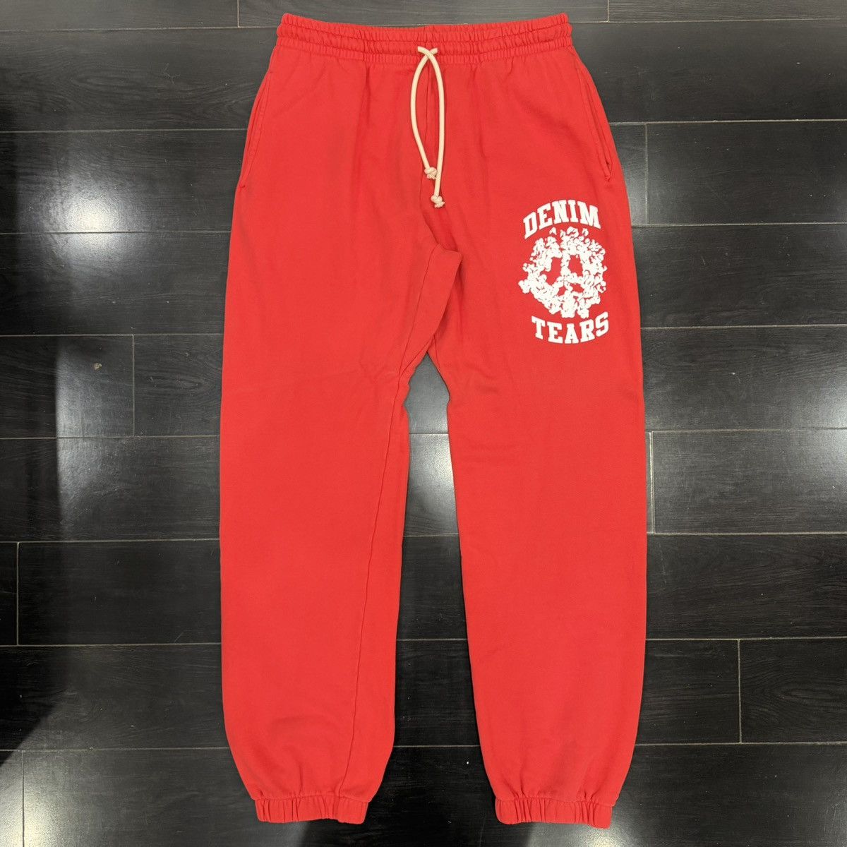 DENIM TEARS Denim Tears Denim University Sweatpants Red Size US 36 / EU 52 - 2 Thumbnail