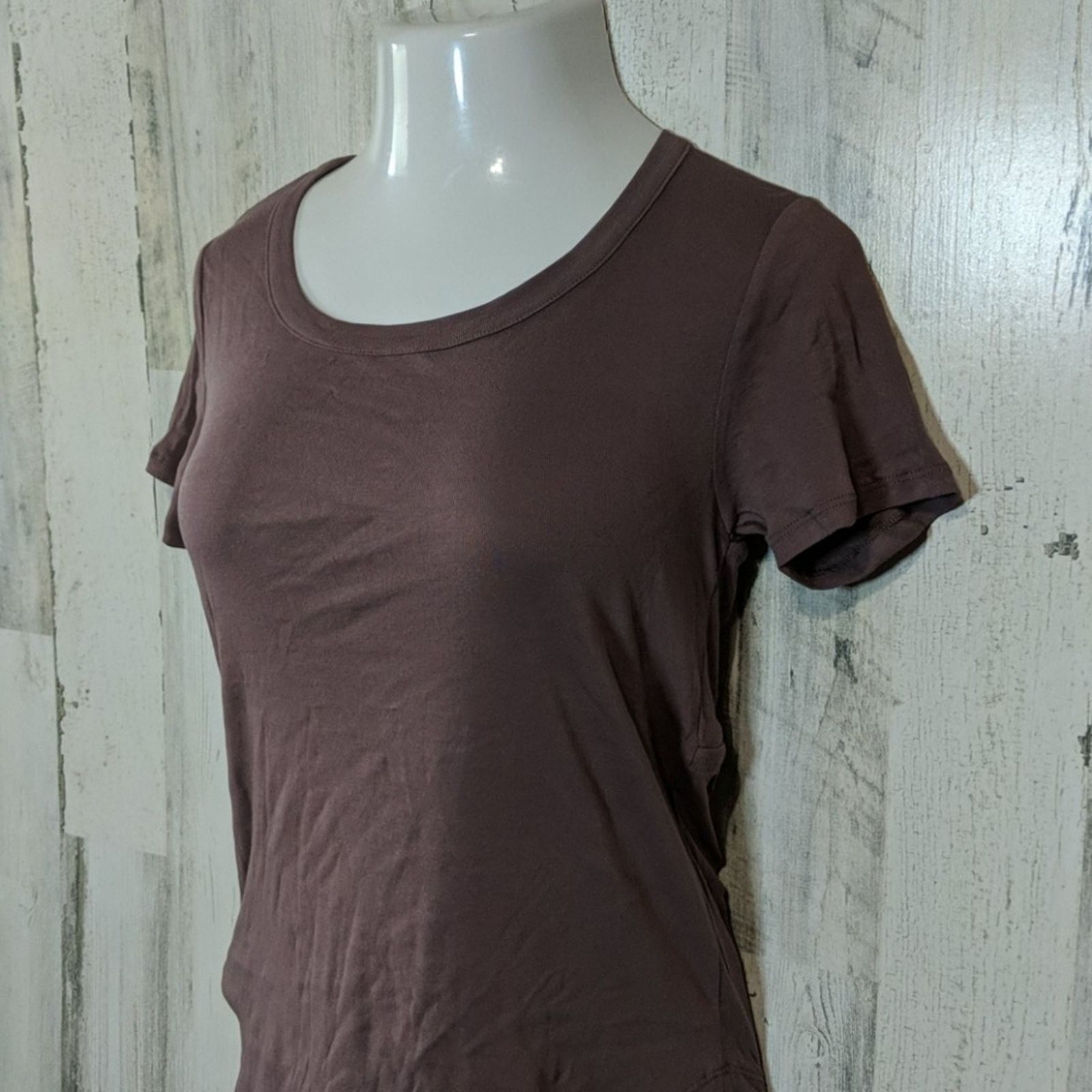 Chaser Brand CHASER Purple Scoop Neck Casual Tee Medium NEW Size M / US 6-8 / IT 42-44 - 3 Thumbnail