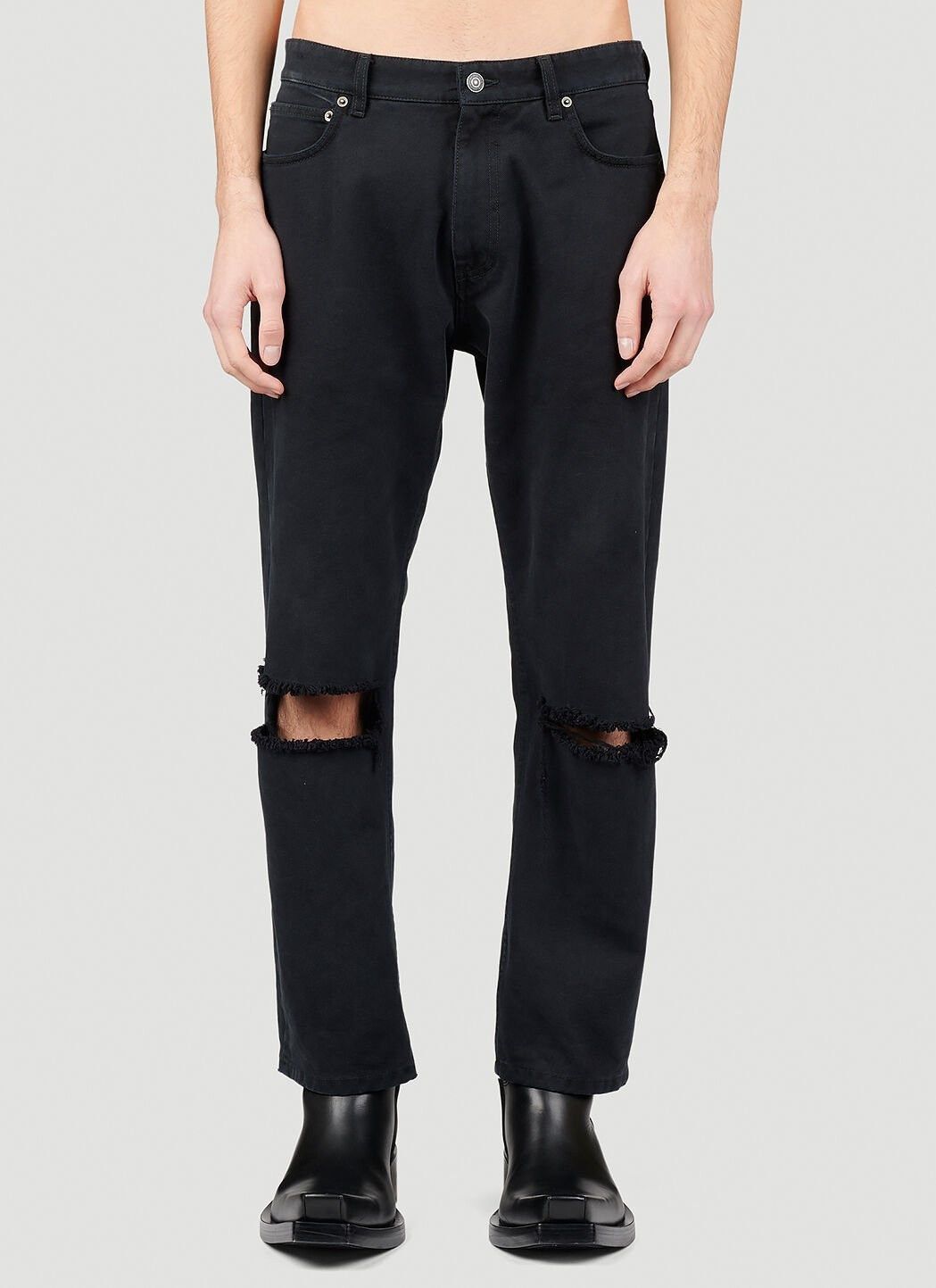 Balenciaga Balenciaga Destroyed Skater Jeans Size US 30 / EU 46 - 4 Thumbnail