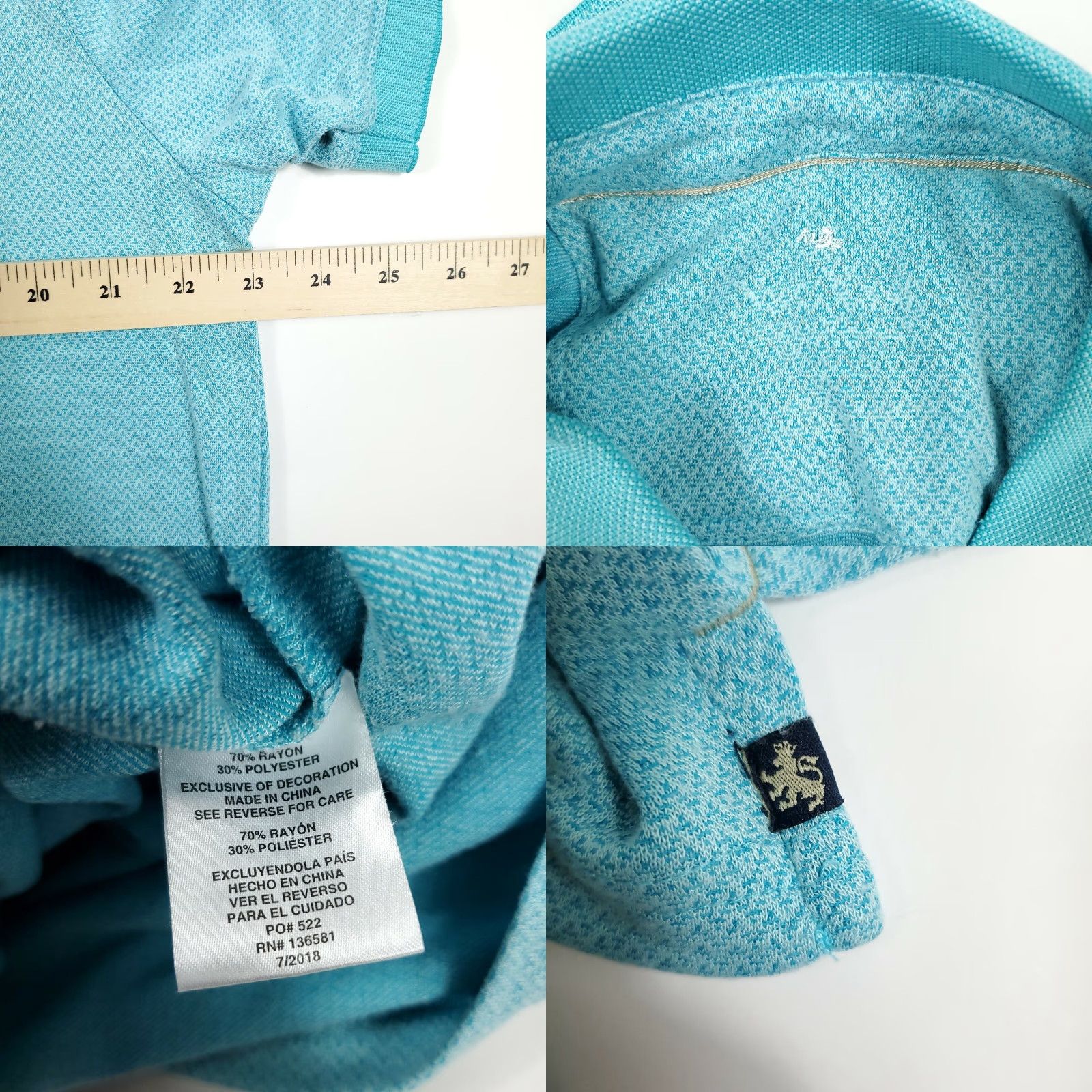 Nat Nast Nat Nast Light Blue Mens Short Sleeve Polo Shirt Size Large Size US L / EU 52-54 / 3 - 8 Thumbnail