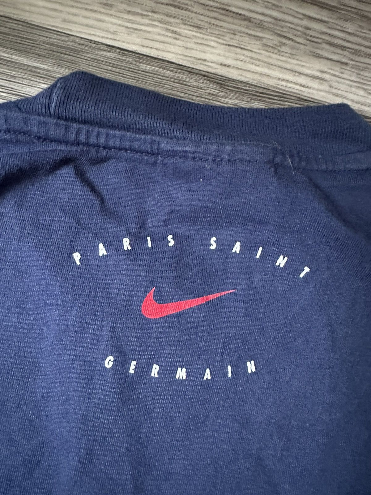 Nike Nike Paris Saint Germain 1999-2000 Big Logo Blue T shirt y2k Size US S / EU 44-46 / 1 - 5 Thumbnail