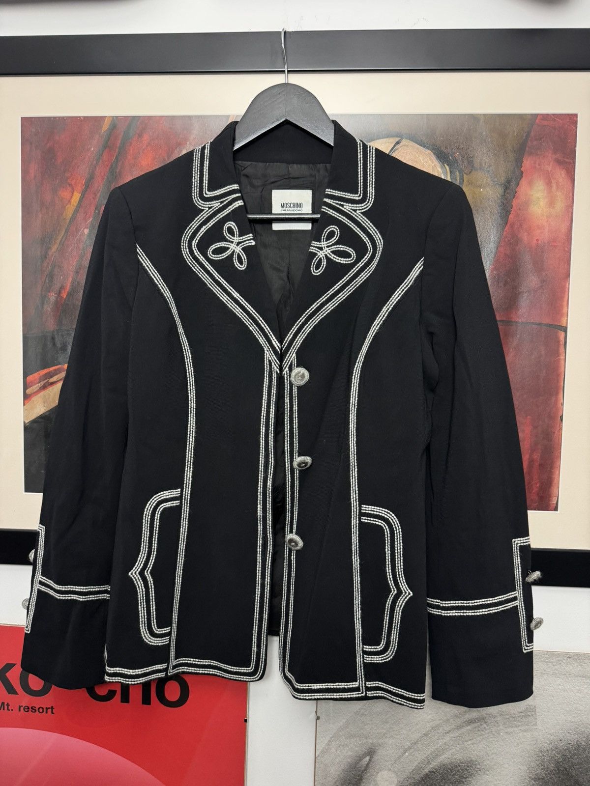 Moschino Vintage Moschino Cheap and Chic Blazer Jacket Black Western Size M / US 6-8 / IT 42-44 - 2 Thumbnail