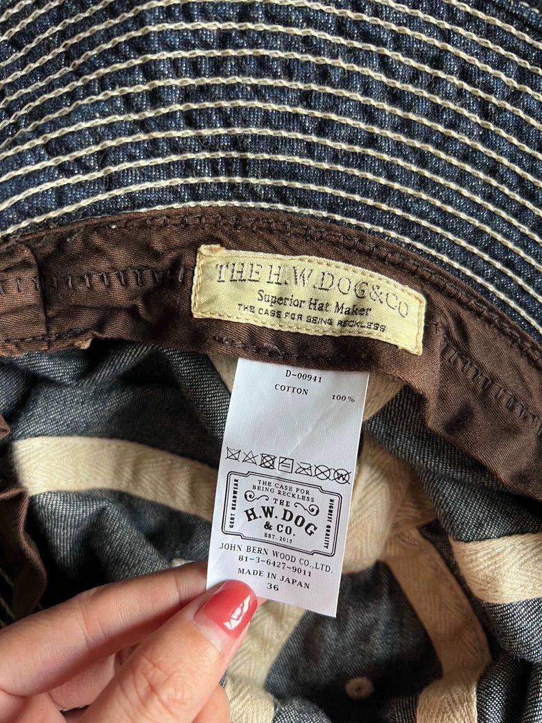 The Real McCoy's The Real McCoys THE HW DOG CO Dog Tag Vintage Wash Denim F Size ONE SIZE - 4 Thumbnail