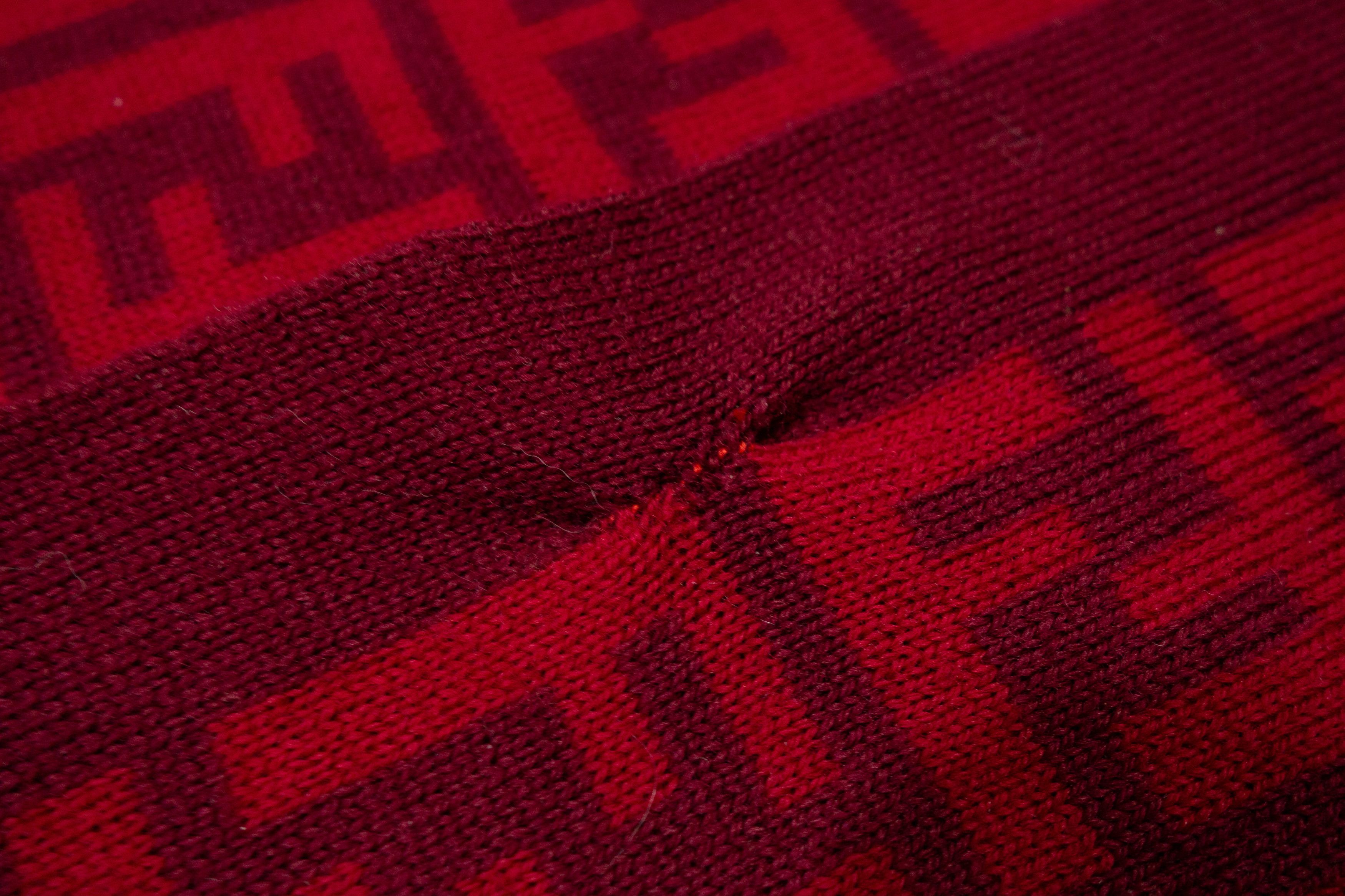 Fendi 00s FF Logo Zucca Monogram Wool Scarf Size ONE SIZE - 6 Thumbnail