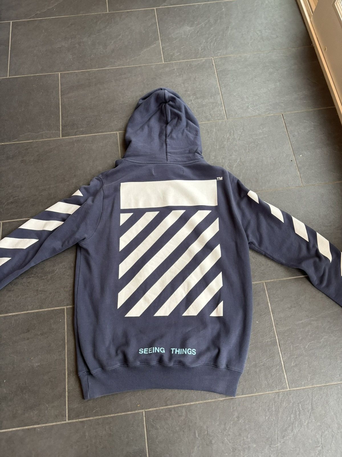 Off-White Off White Carvaggio “Seeing Things” Sweatshirt - Size Small Size US S / EU 44-46 / 1 - 5 Thumbnail