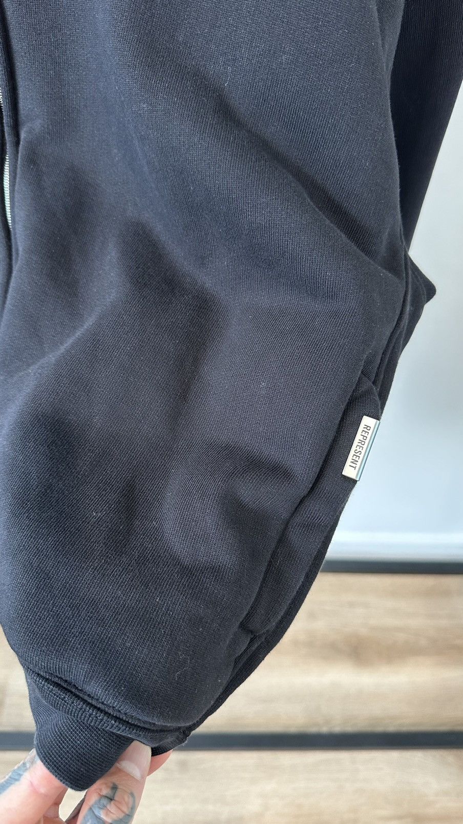 Represent Clo. Initial Oversized Zip Hoodie Size US S / EU 44-46 / 1 - 7 Thumbnail