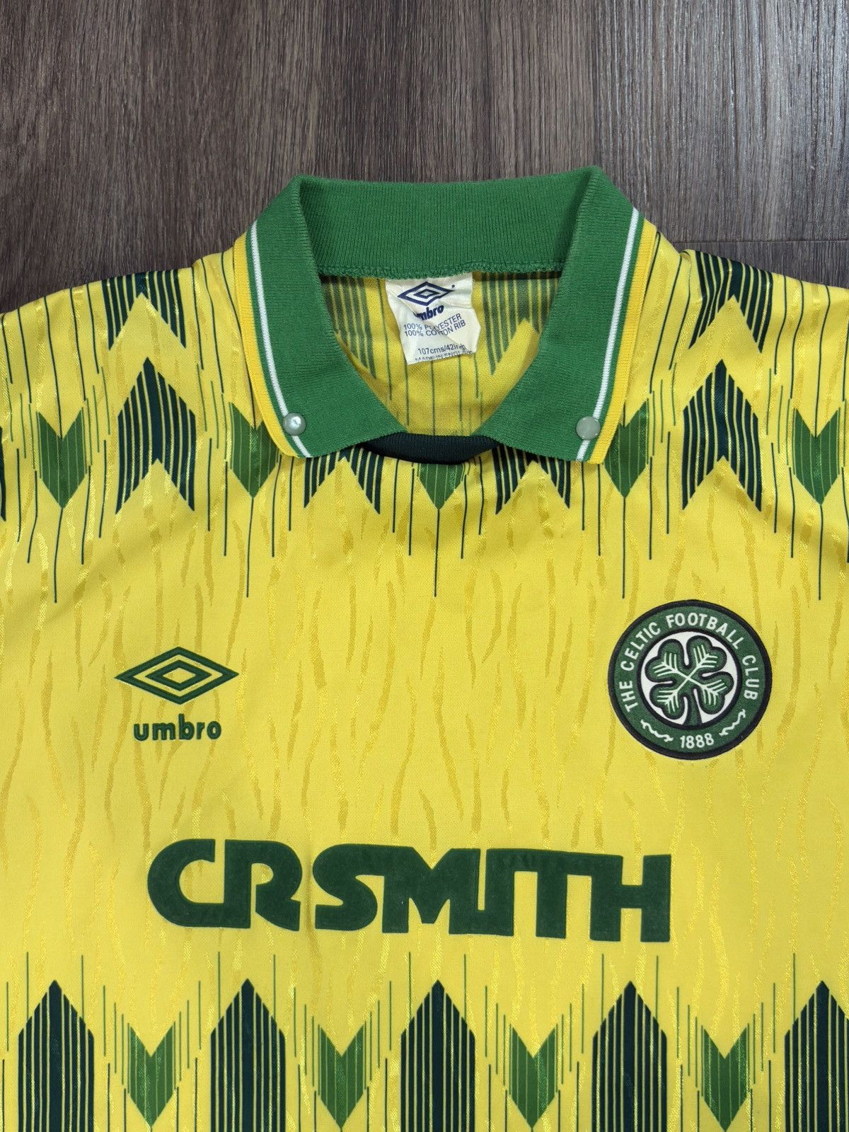 Umbro Celtic Jersey Soccer 1989 - 1991 Umbro Men Size 42 | L Size US L / EU 52-54 / 3 - 4 Thumbnail