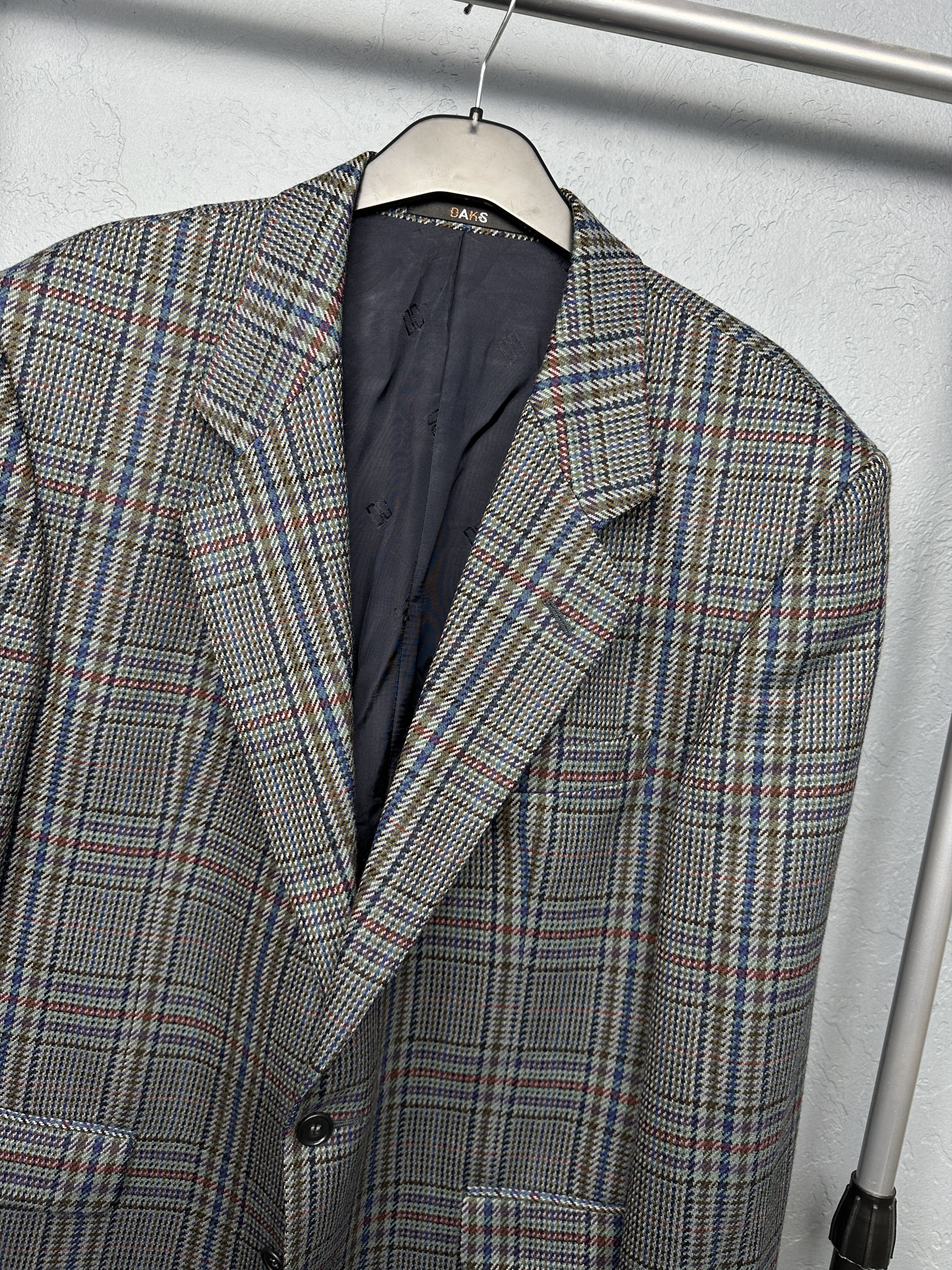 DAKS Daks London Vintage Mens Wool Herringbone Blazer Jacket Size US L / EU 52-54 / 3 - 2 Thumbnail